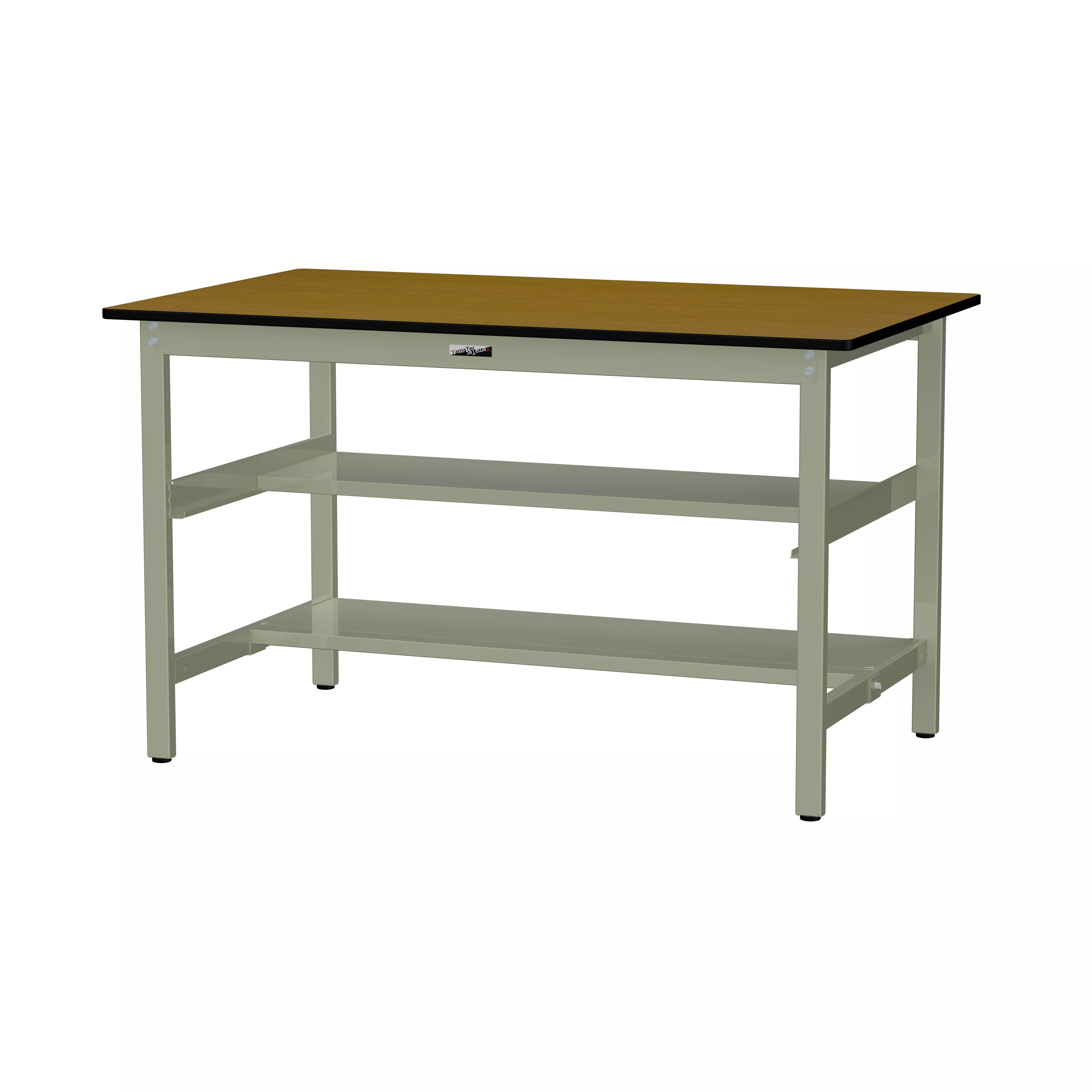 300シリーズ 固定式 中間棚付 H900mm(上下段半面棚板)