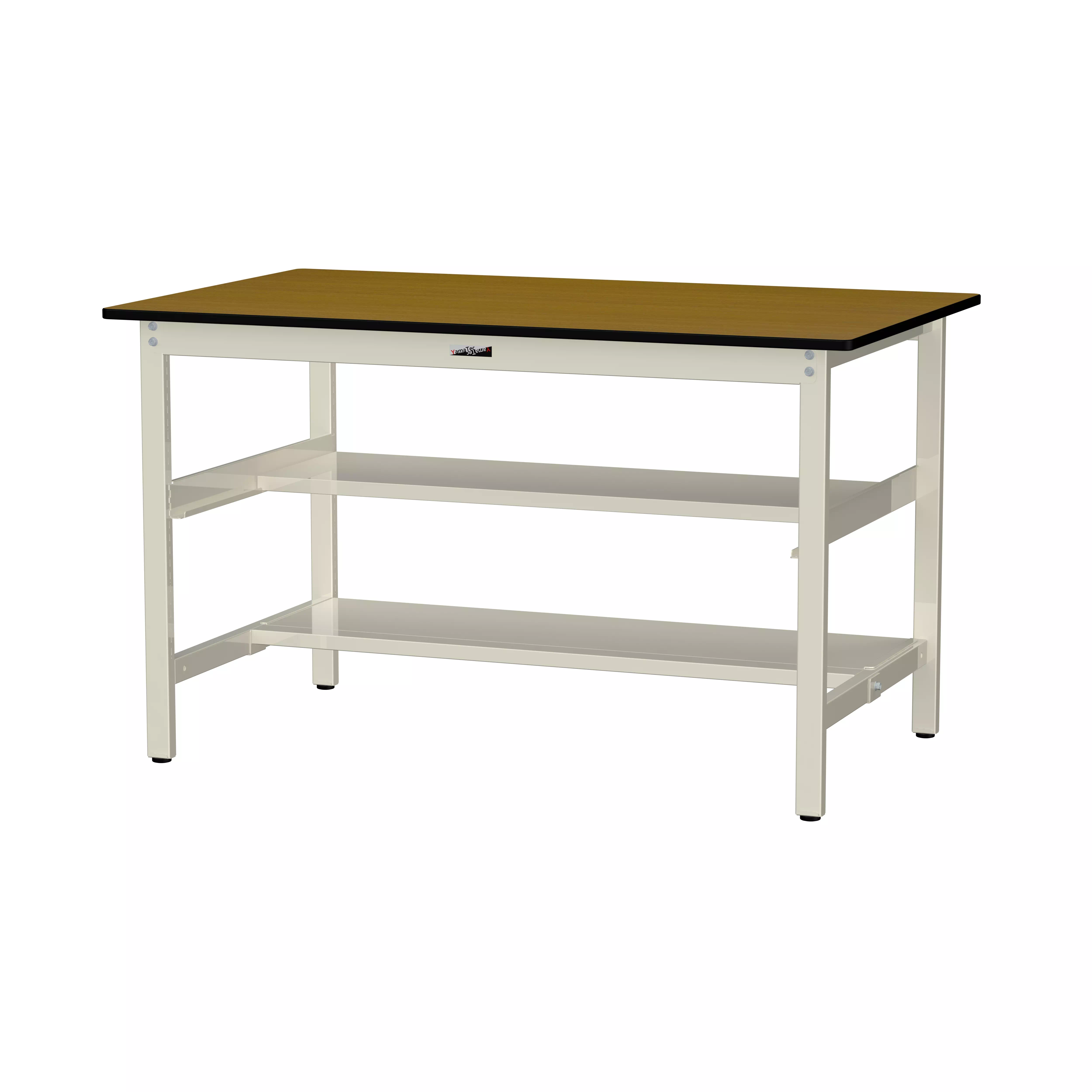 300シリーズ 固定式 中間棚付 H900mm(上下段半面棚板)