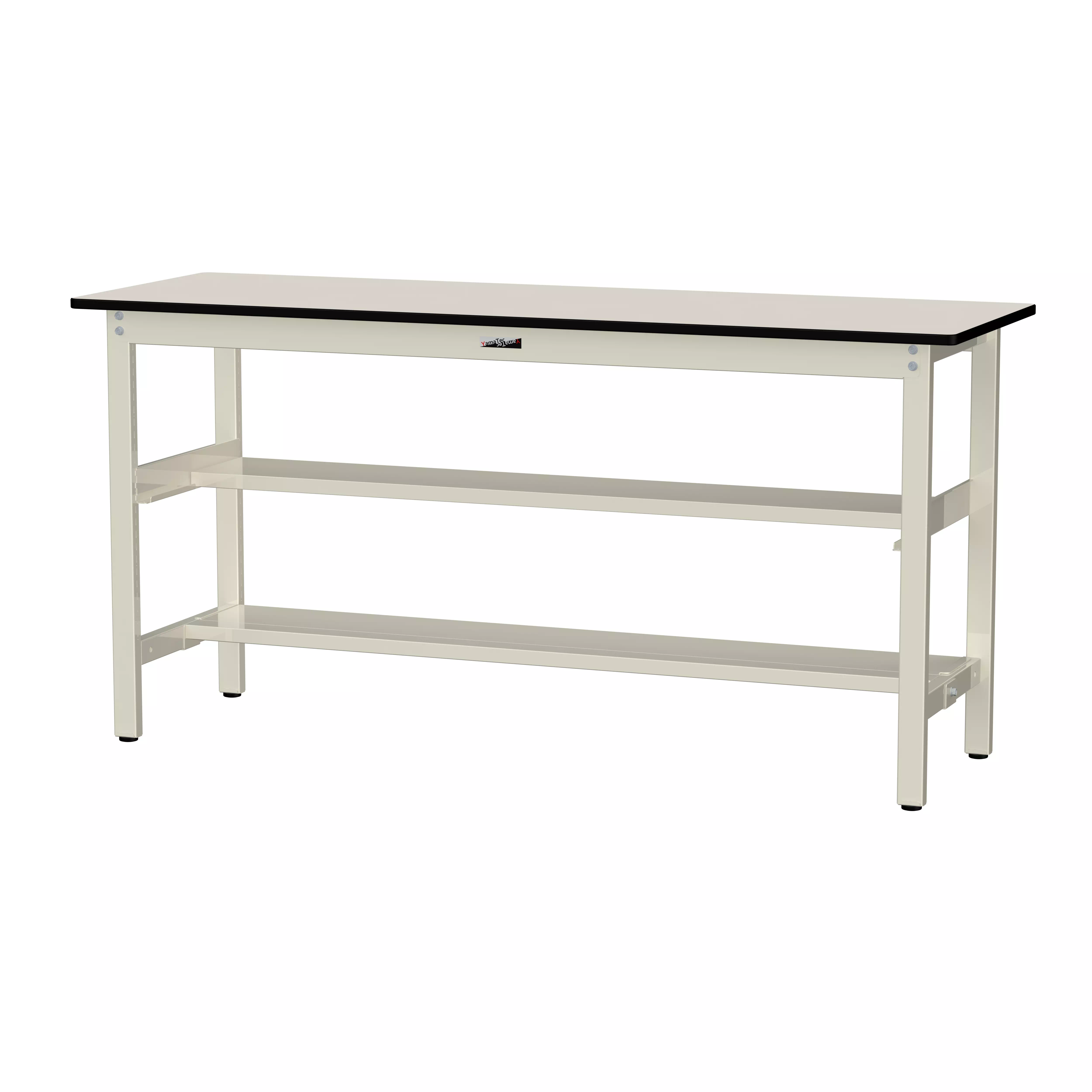 300シリーズ 固定式 中間棚付 H900mm（上下段半面棚板）