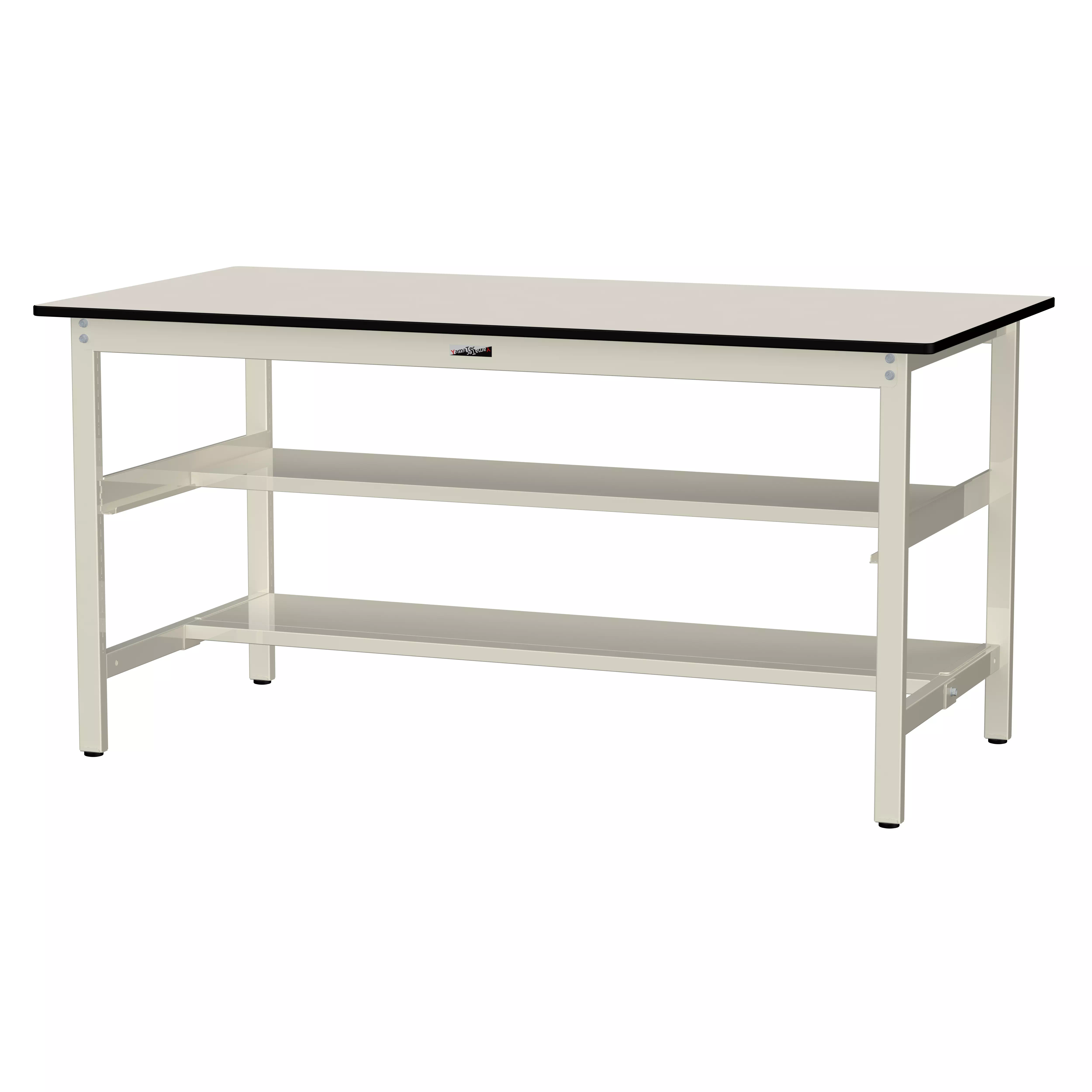 300シリーズ 固定式 中間棚付 H900mm（上下段半面棚板）