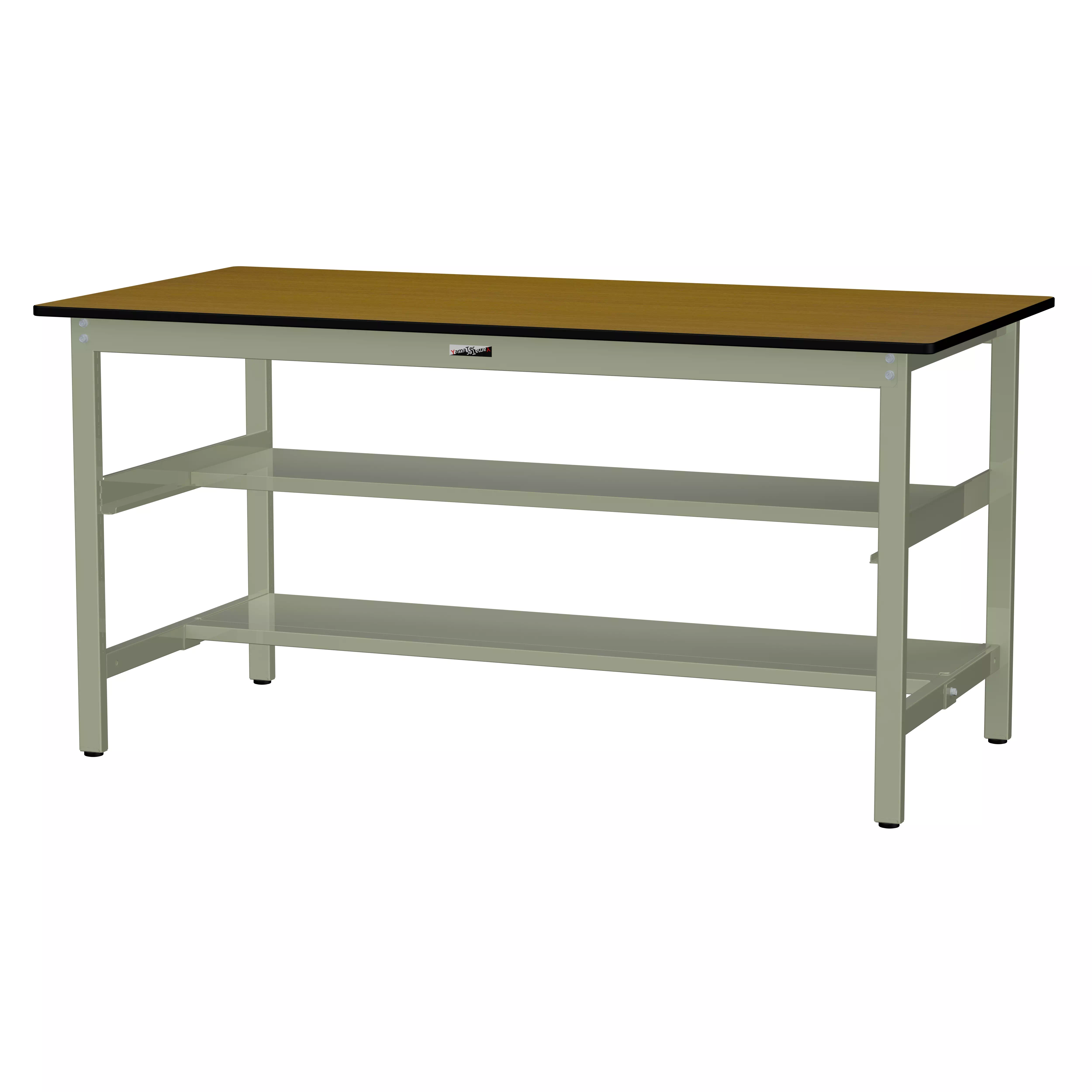 300シリーズ 固定式 中間棚付 H900mm(上下段半面棚板)