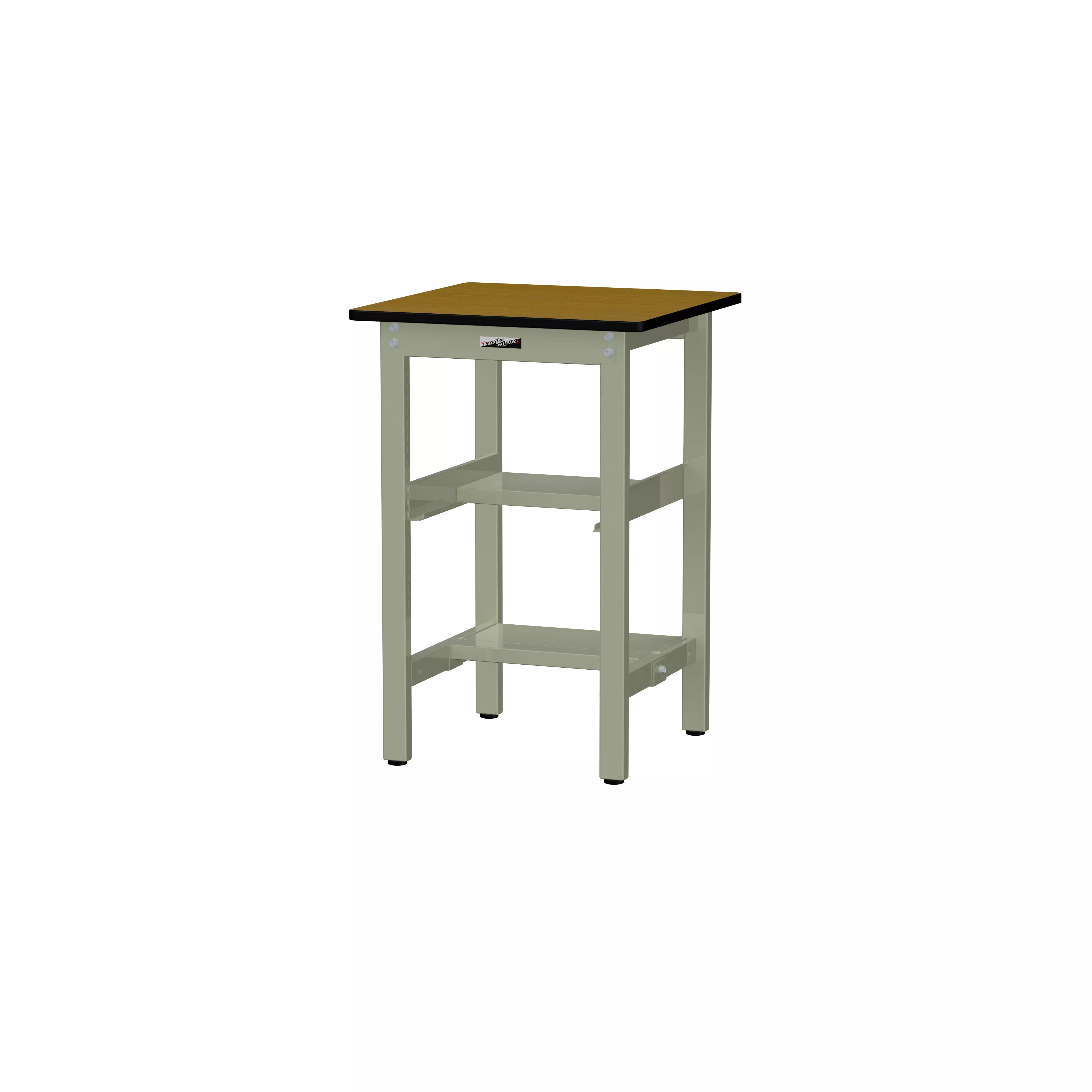 300シリーズ 固定式 中間棚付 H900mm(上下段半面棚板)