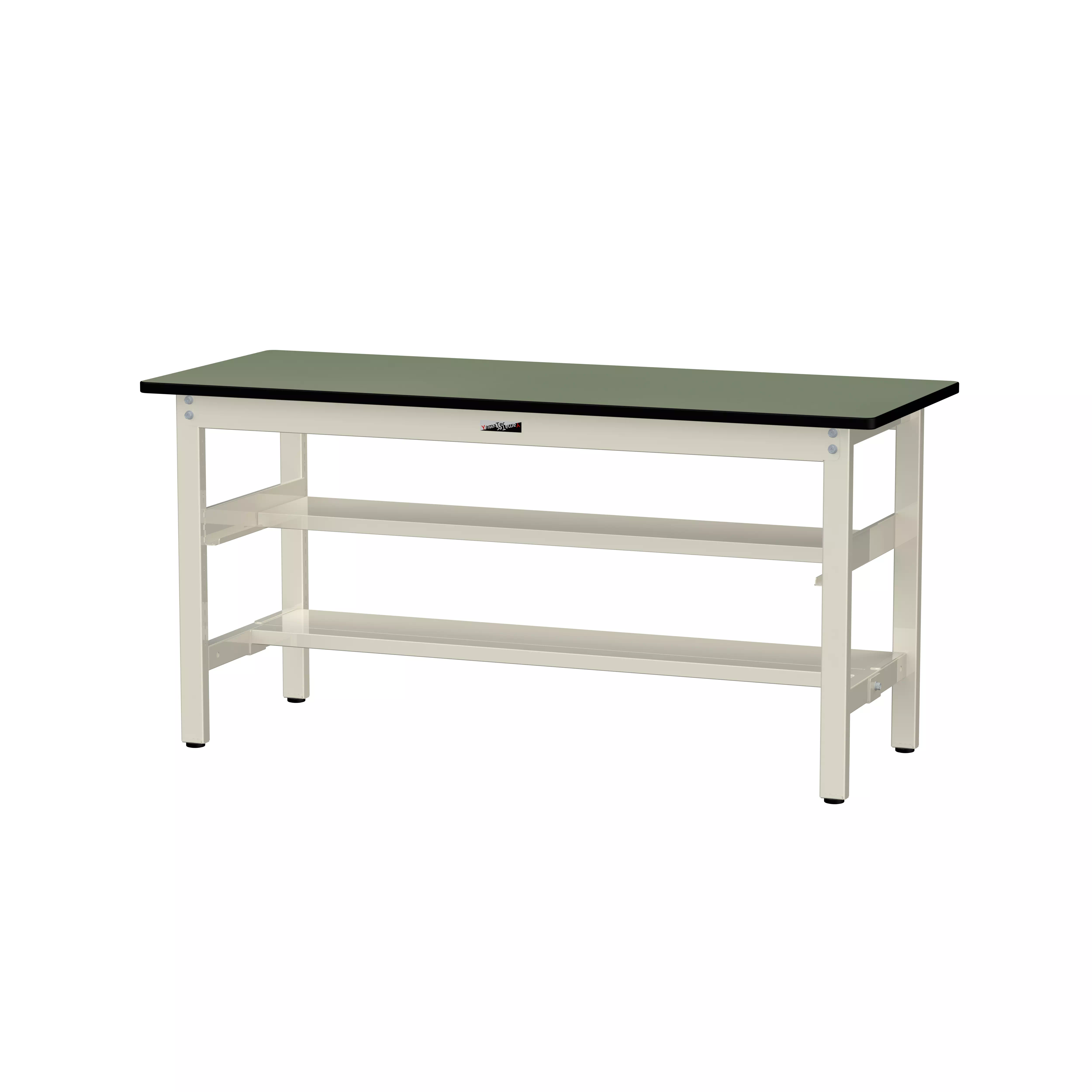 300シリーズ 固定式 中間棚付 H740mm(上下段半面棚板)