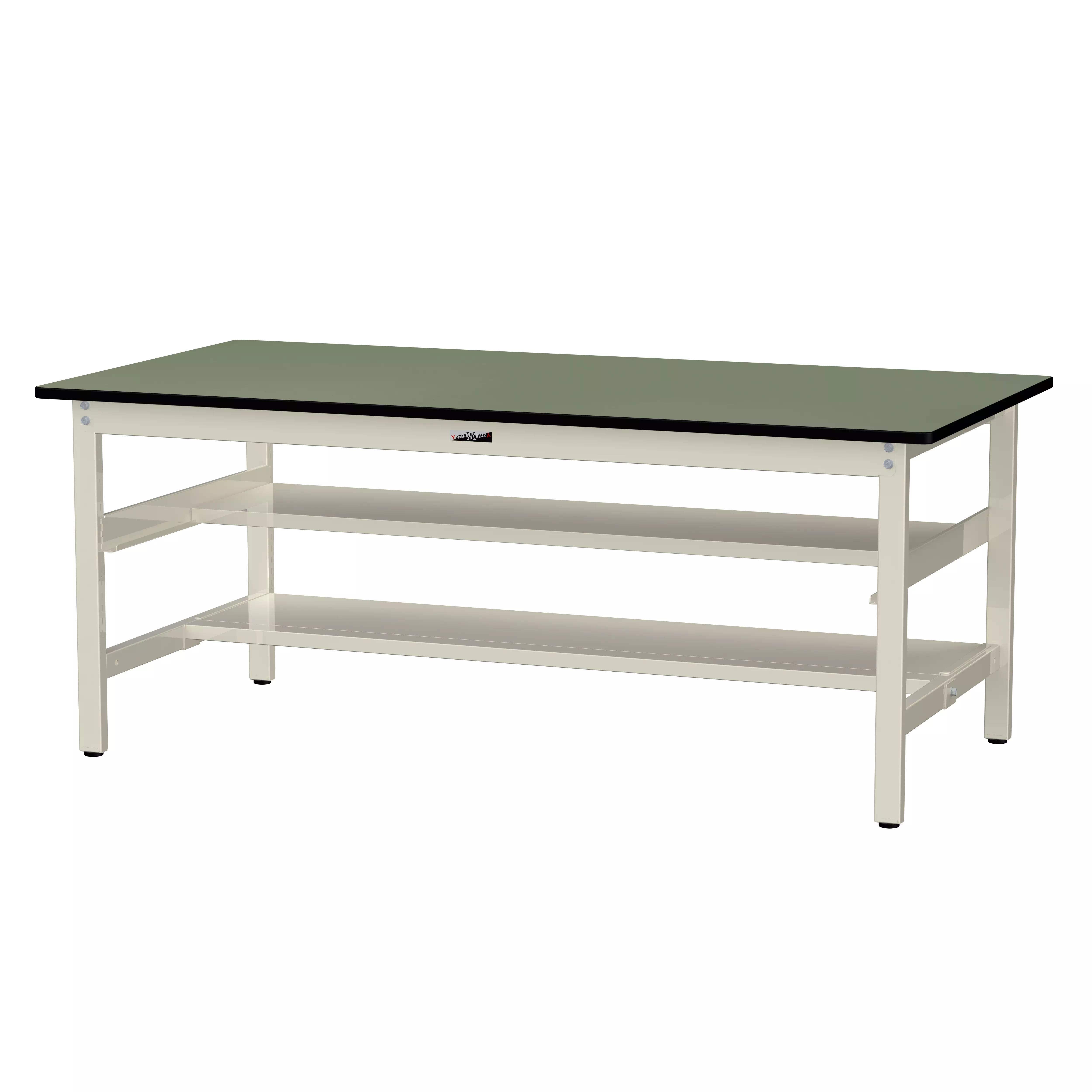 300シリーズ 固定式 中間棚付 H740mm（上下段半面棚板）