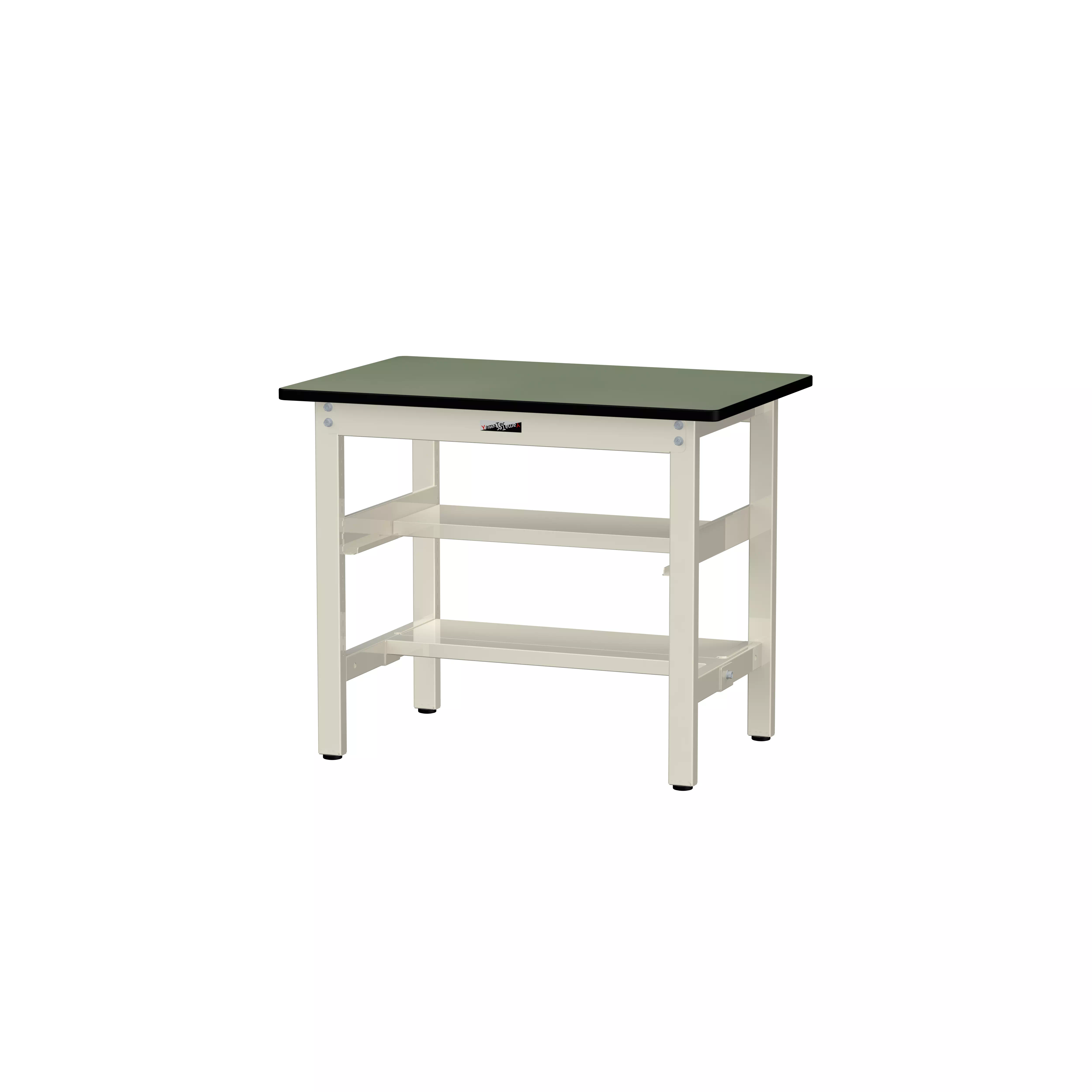 300シリーズ 固定式 中間棚付 H740mm(上下段半面棚板)