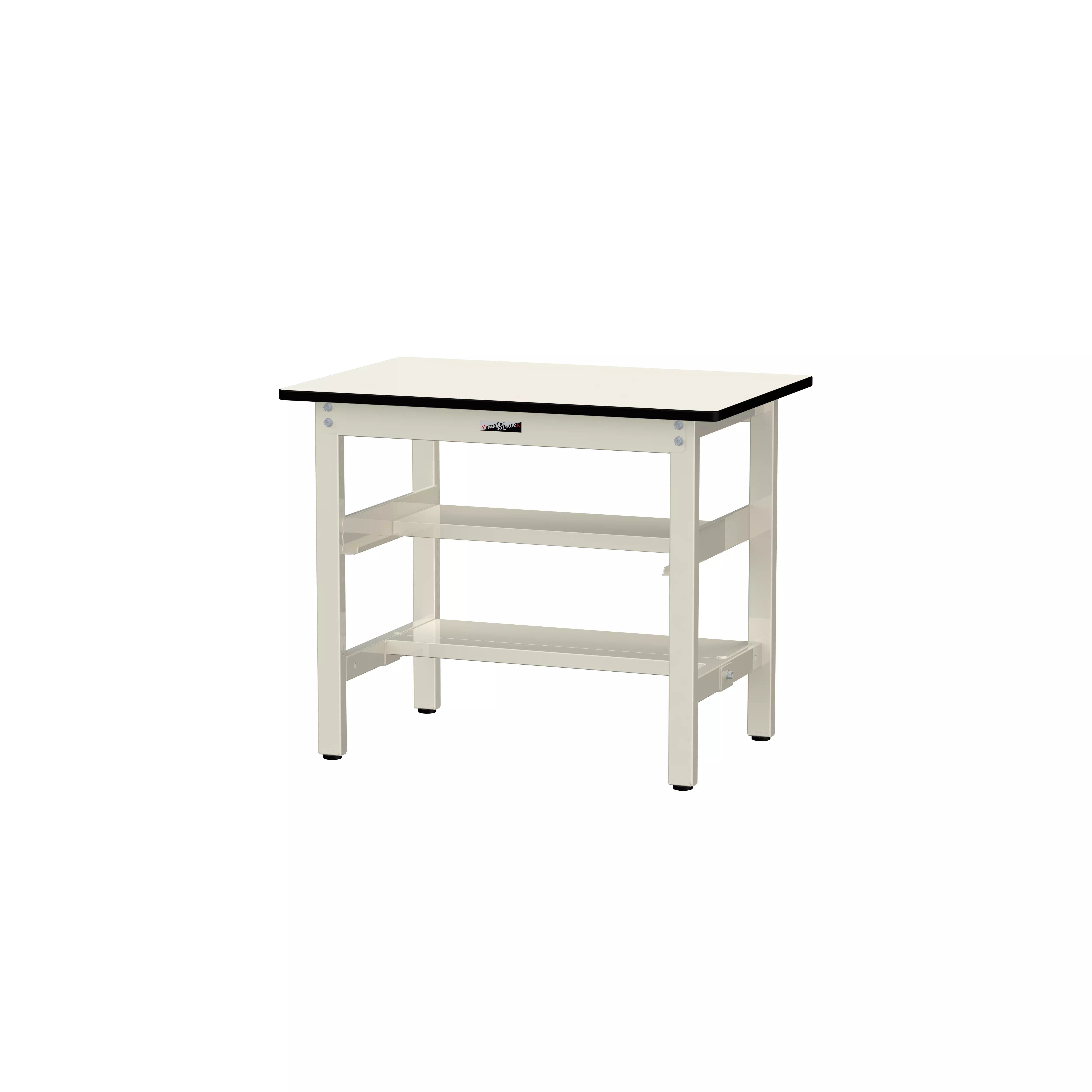 300シリーズ 固定式 中間棚付 H740mm(上下段半面棚板)