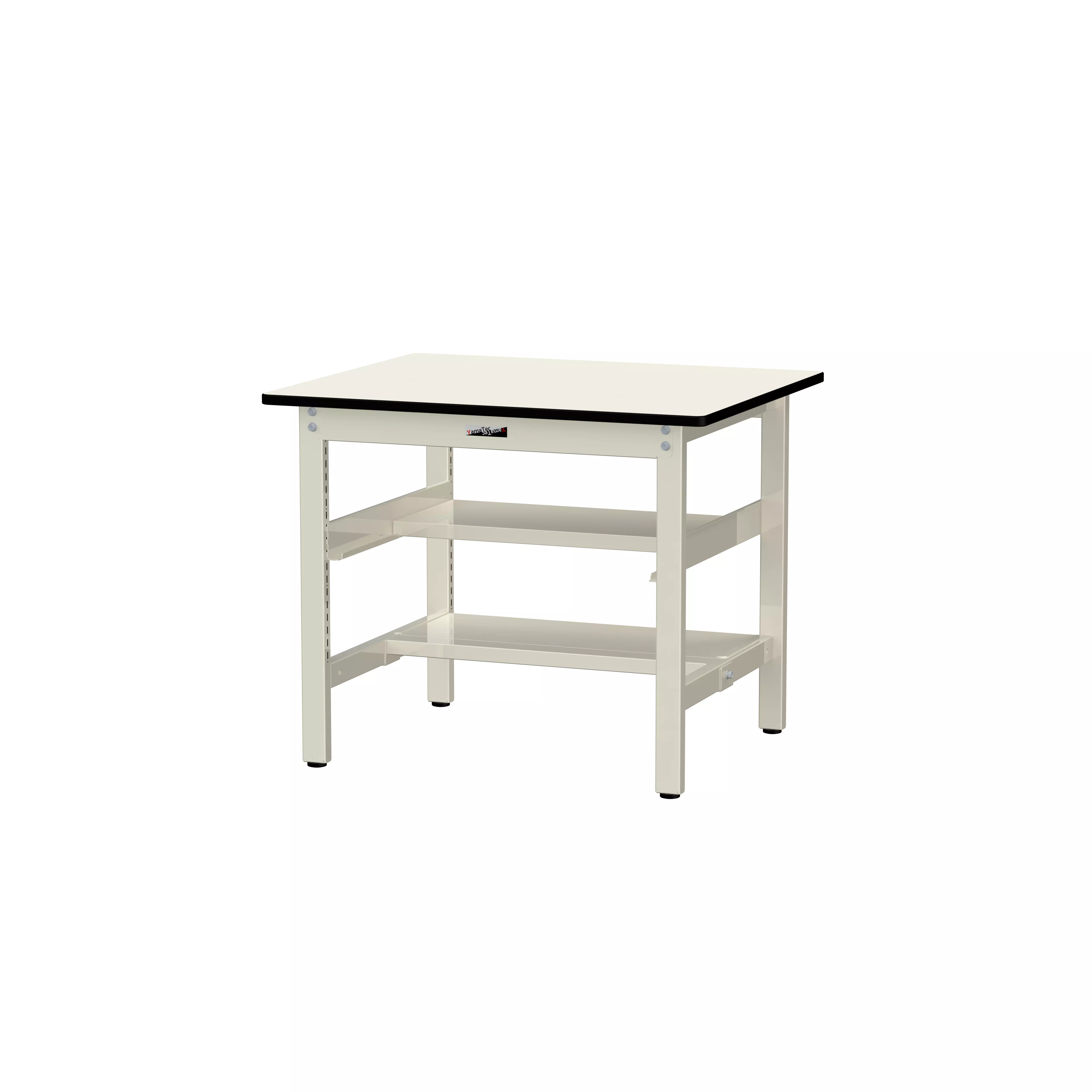 300シリーズ 固定式 中間棚付 H740mm（上下段半面棚板）