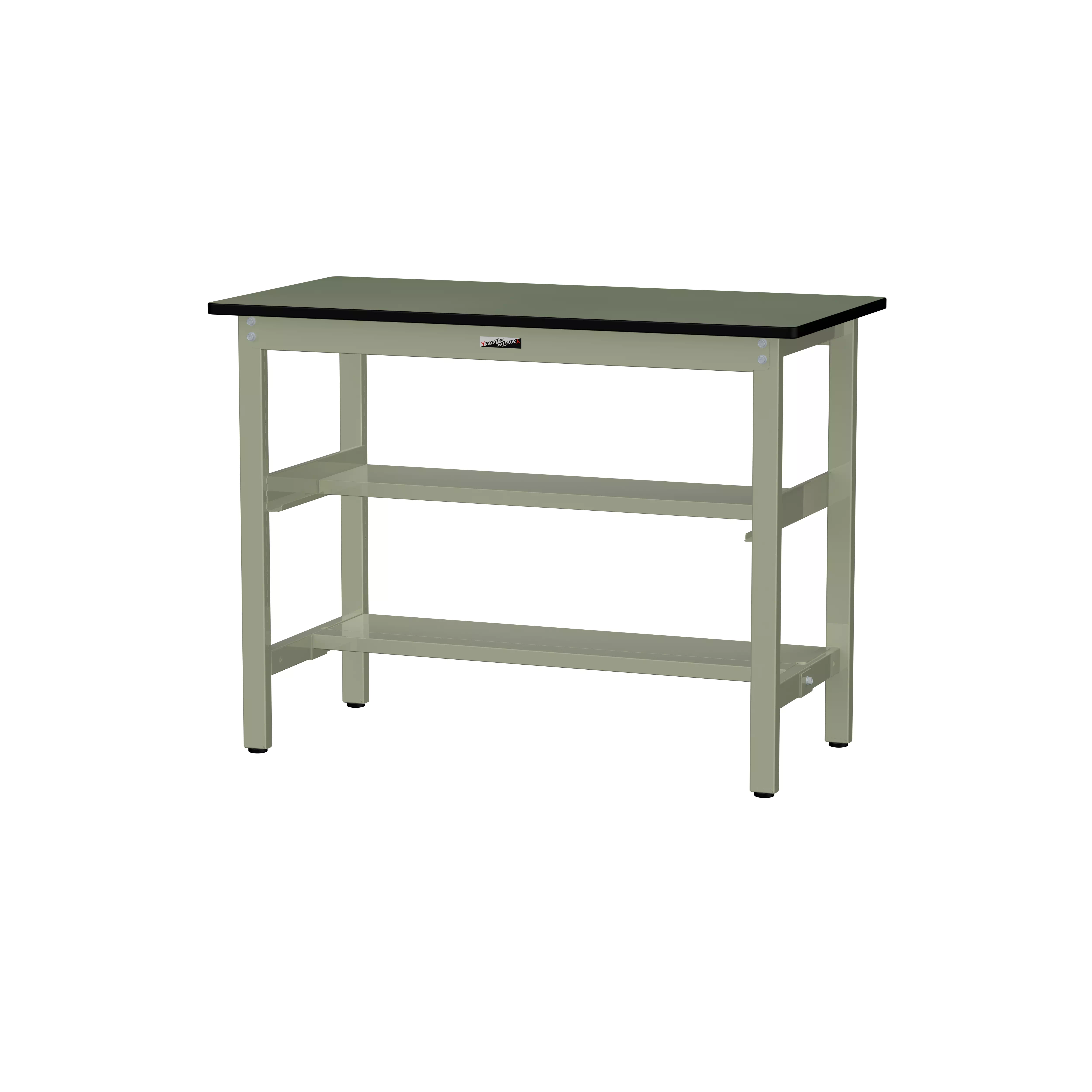 300シリーズ 固定式 中間棚付 H900mm(上下段半面棚板)