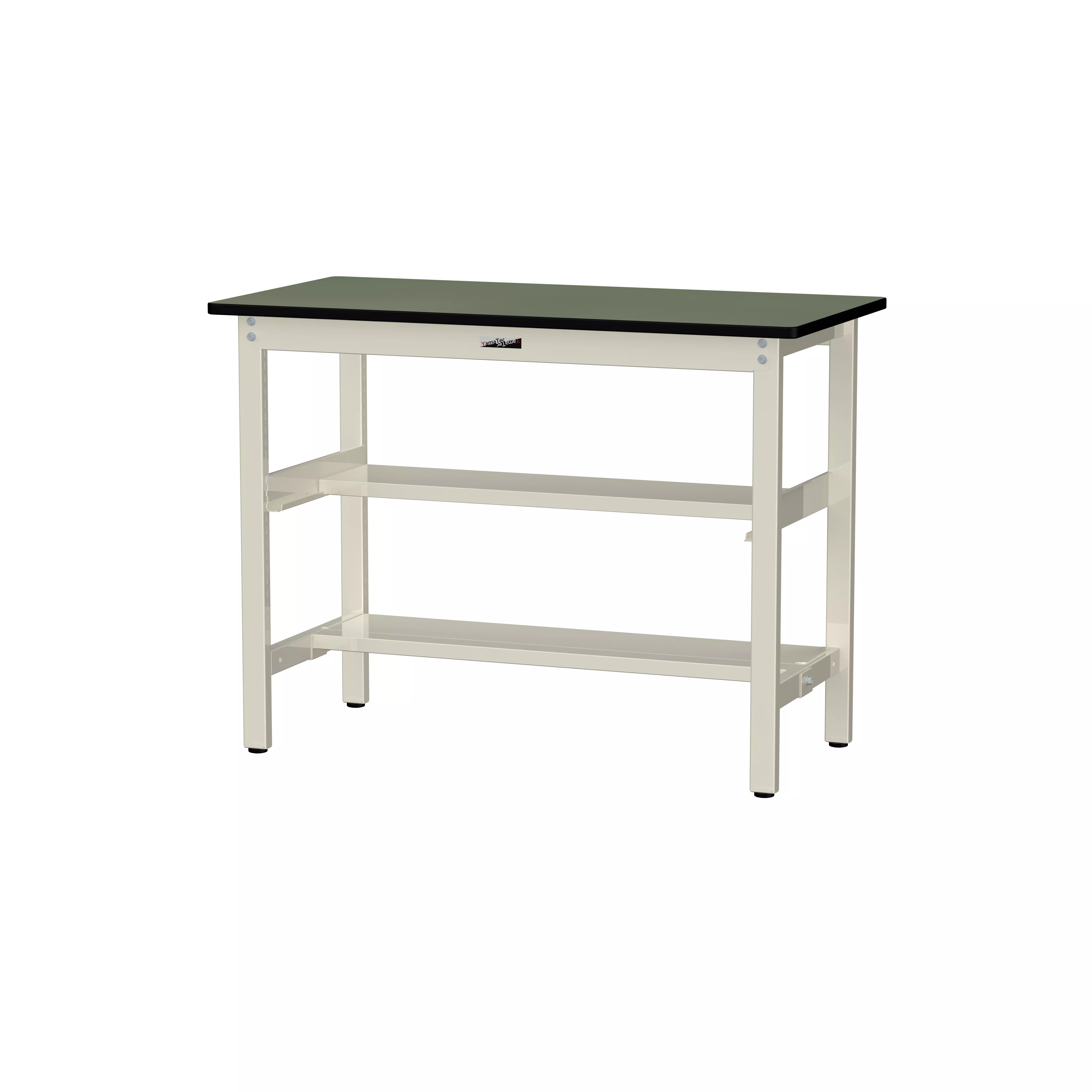 300シリーズ 固定式 中間棚付 H900mm（上下段半面棚板）