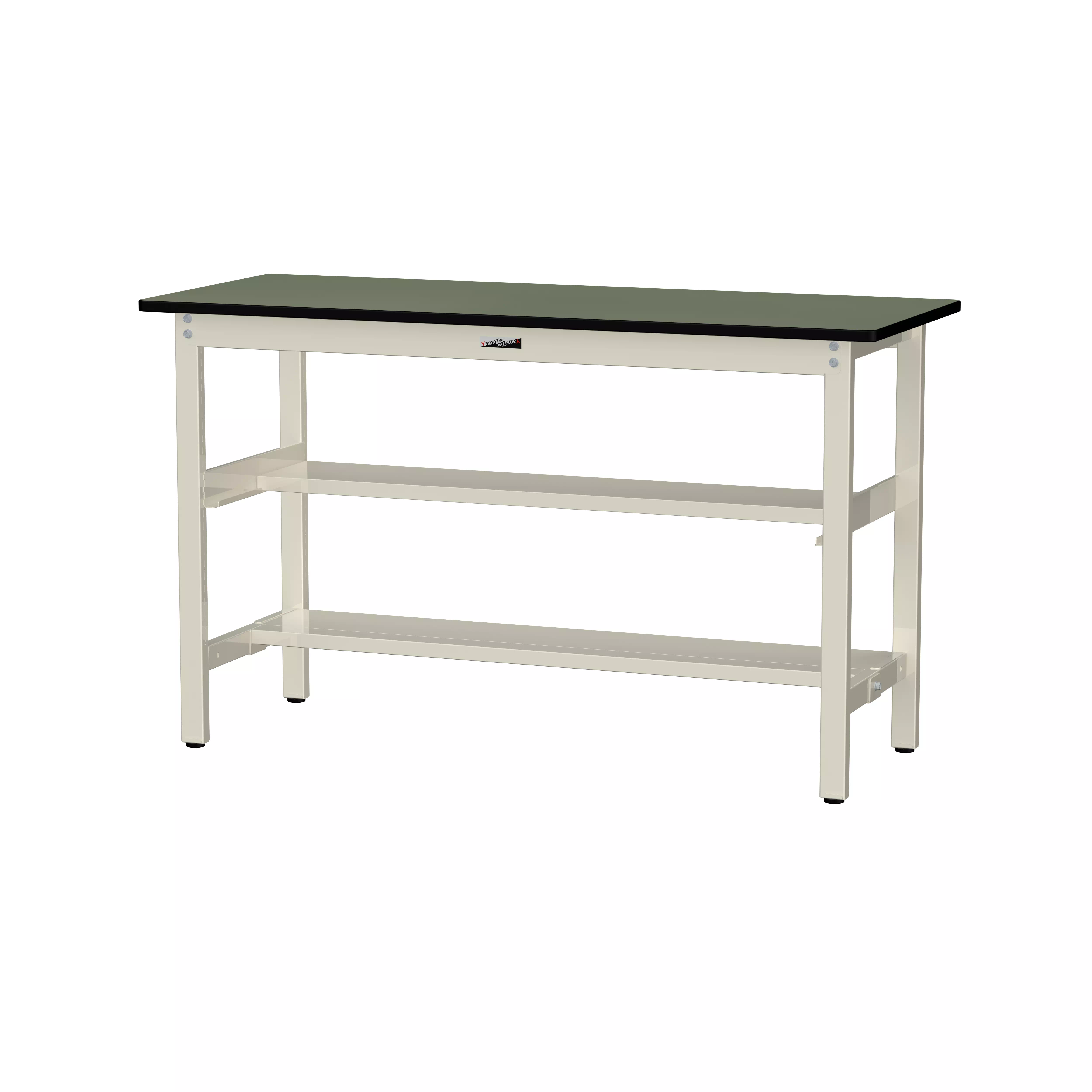 300シリーズ 固定式 中間棚付 H900mm(上下段半面棚板)