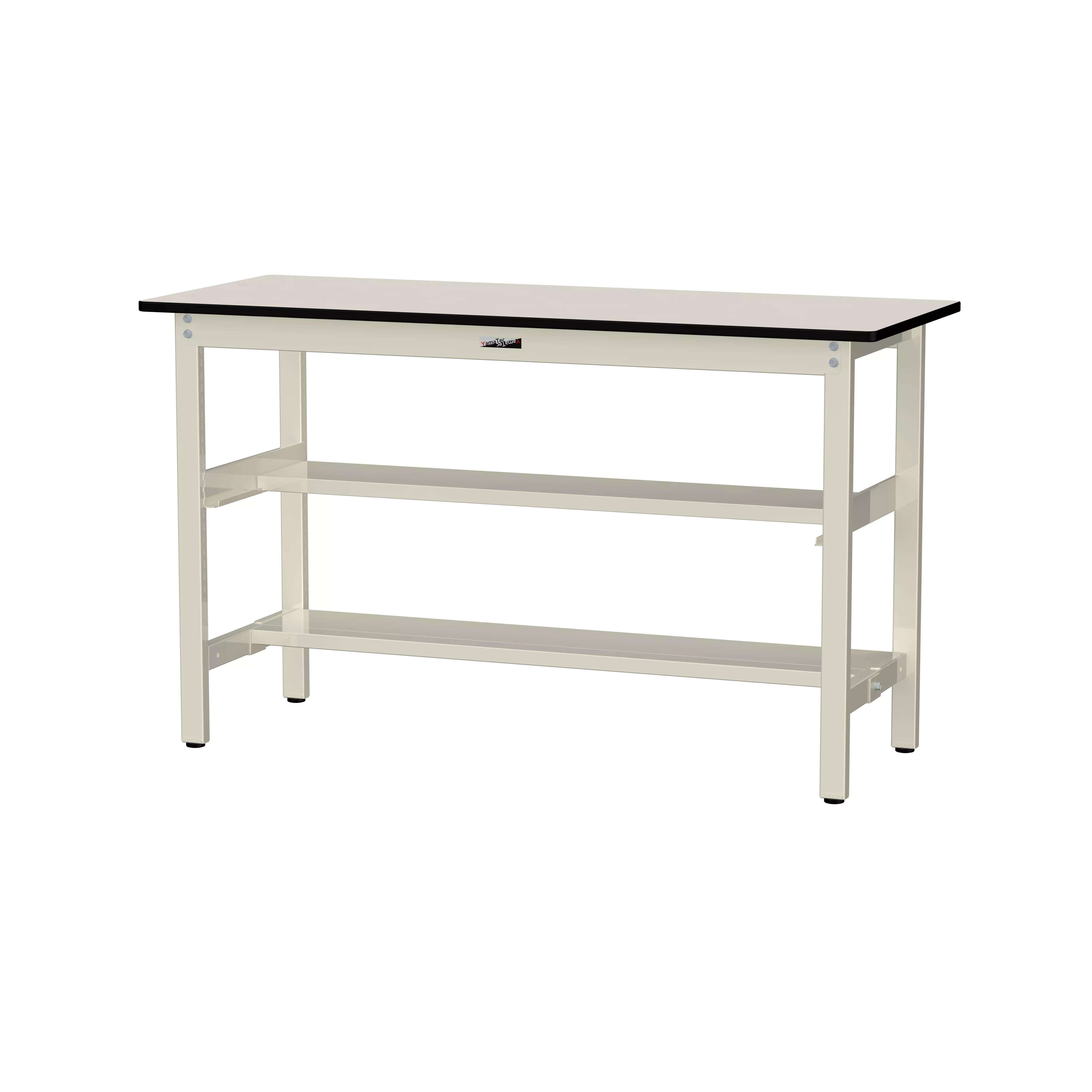 300シリーズ 固定式 中間棚付 H900mm（上下段半面棚板）