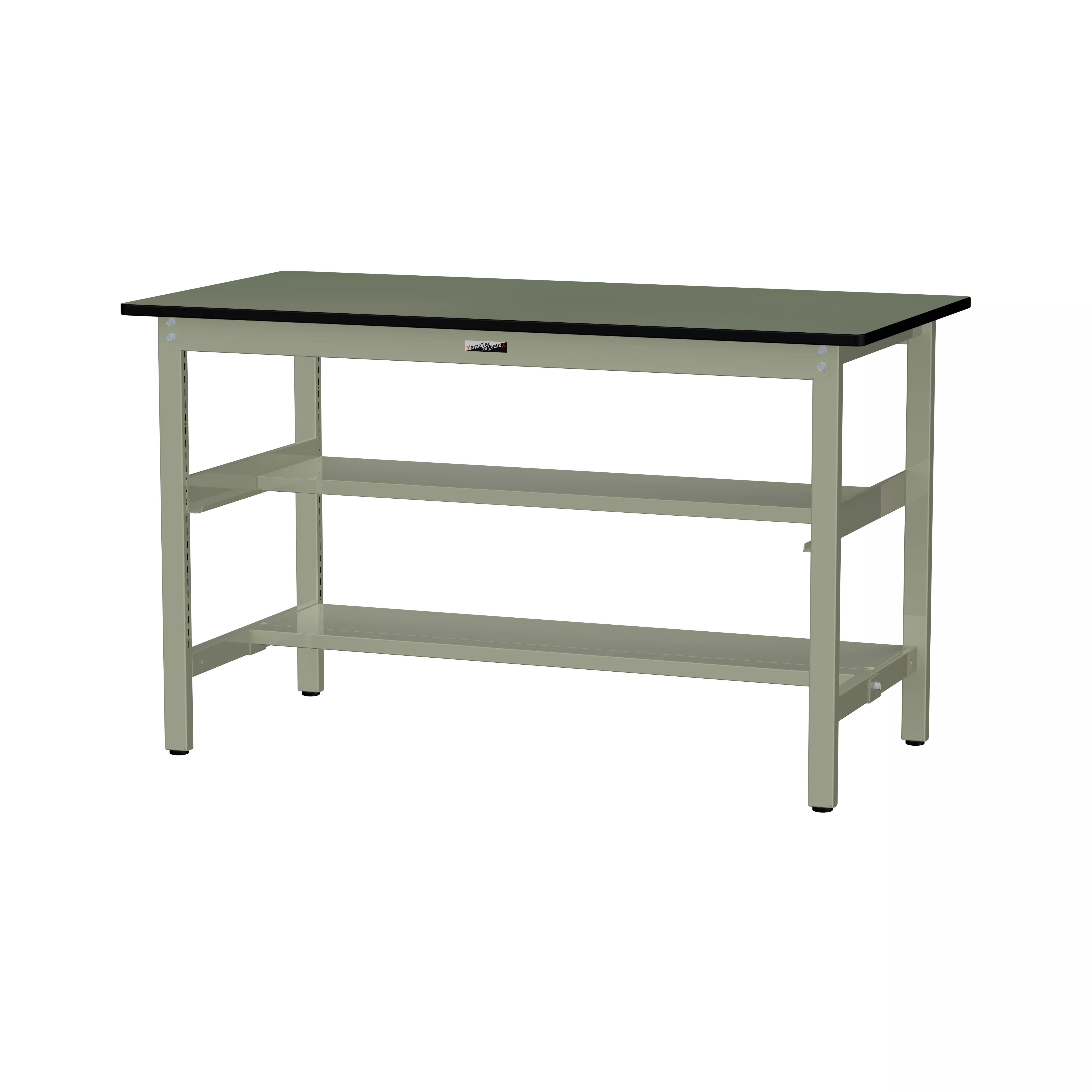 300シリーズ 固定式 中間棚付 H900mm（上下段半面棚板）