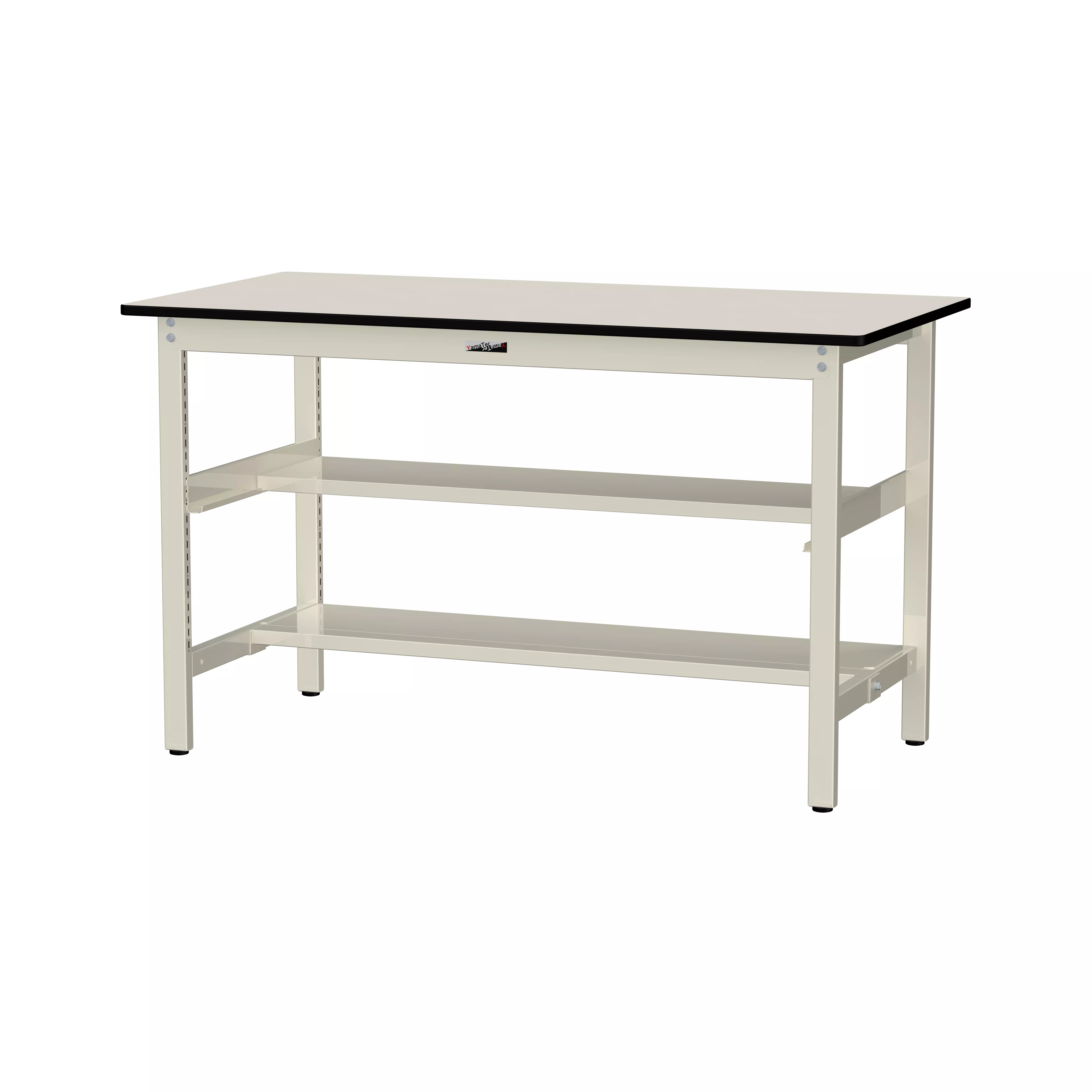 300シリーズ 固定式 中間棚付 H900mm（上下段半面棚板）