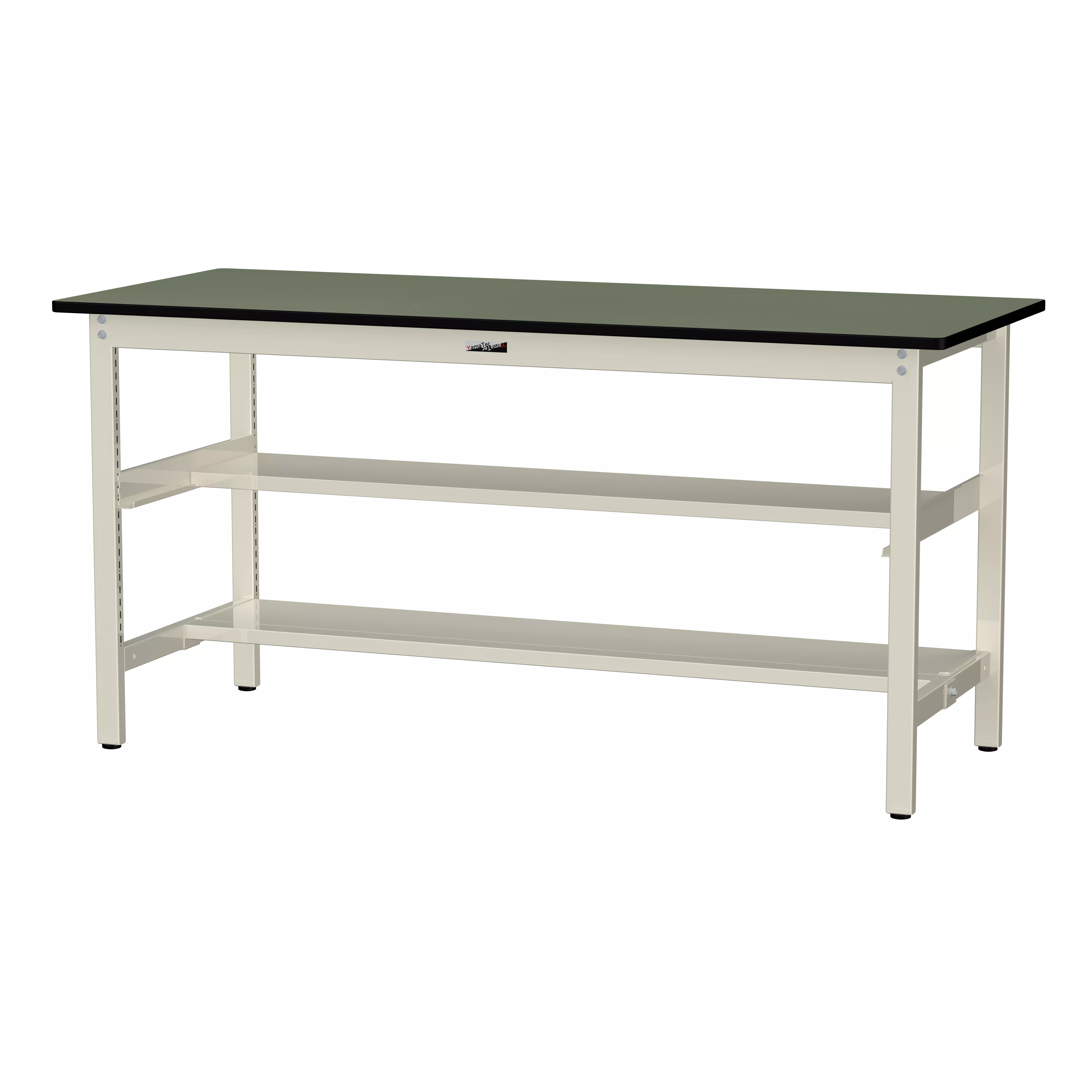 300シリーズ 固定式 中間棚付 H900mm(上下段半面棚板)