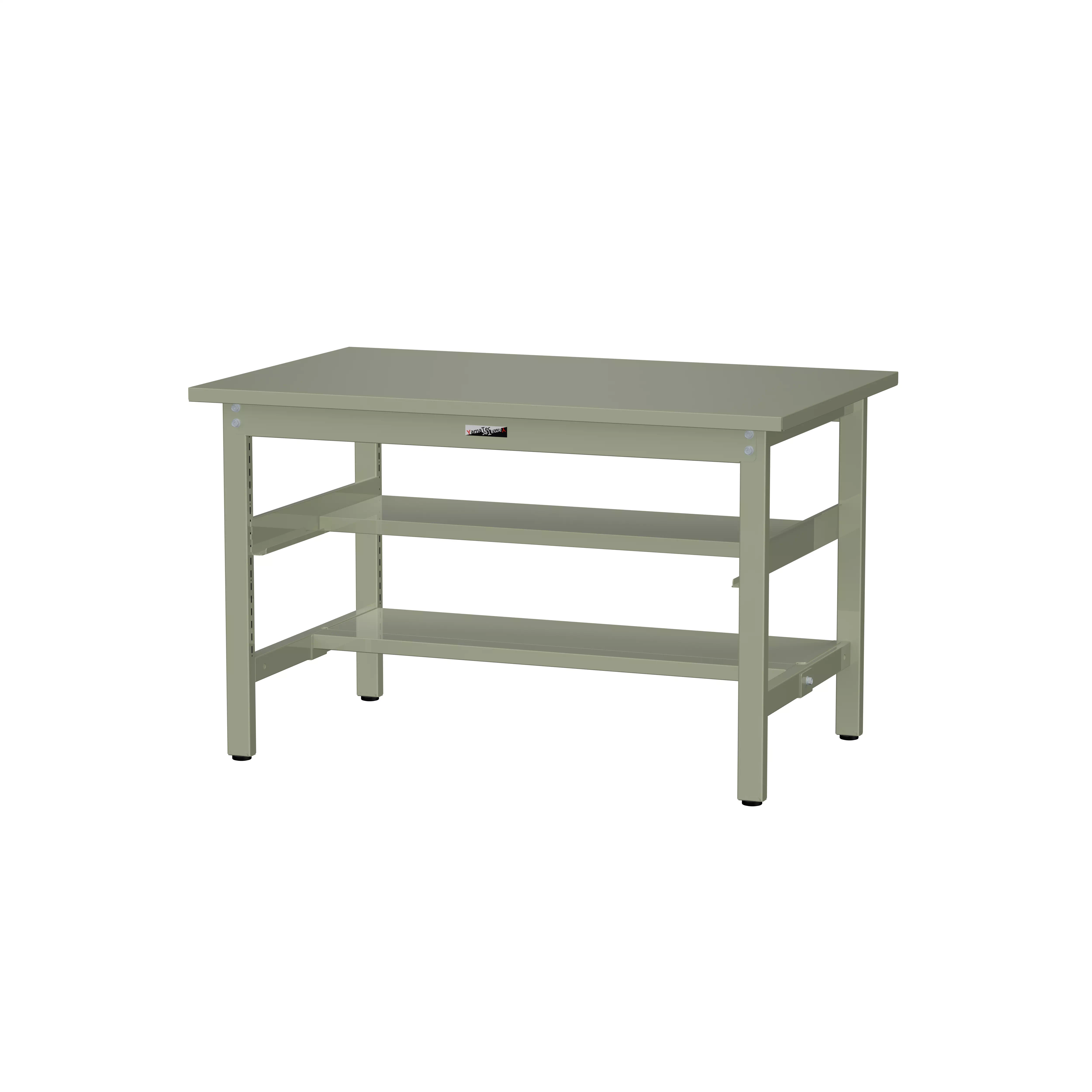 300シリーズ 固定式 中間棚付 H740mm(上下段半面棚板)