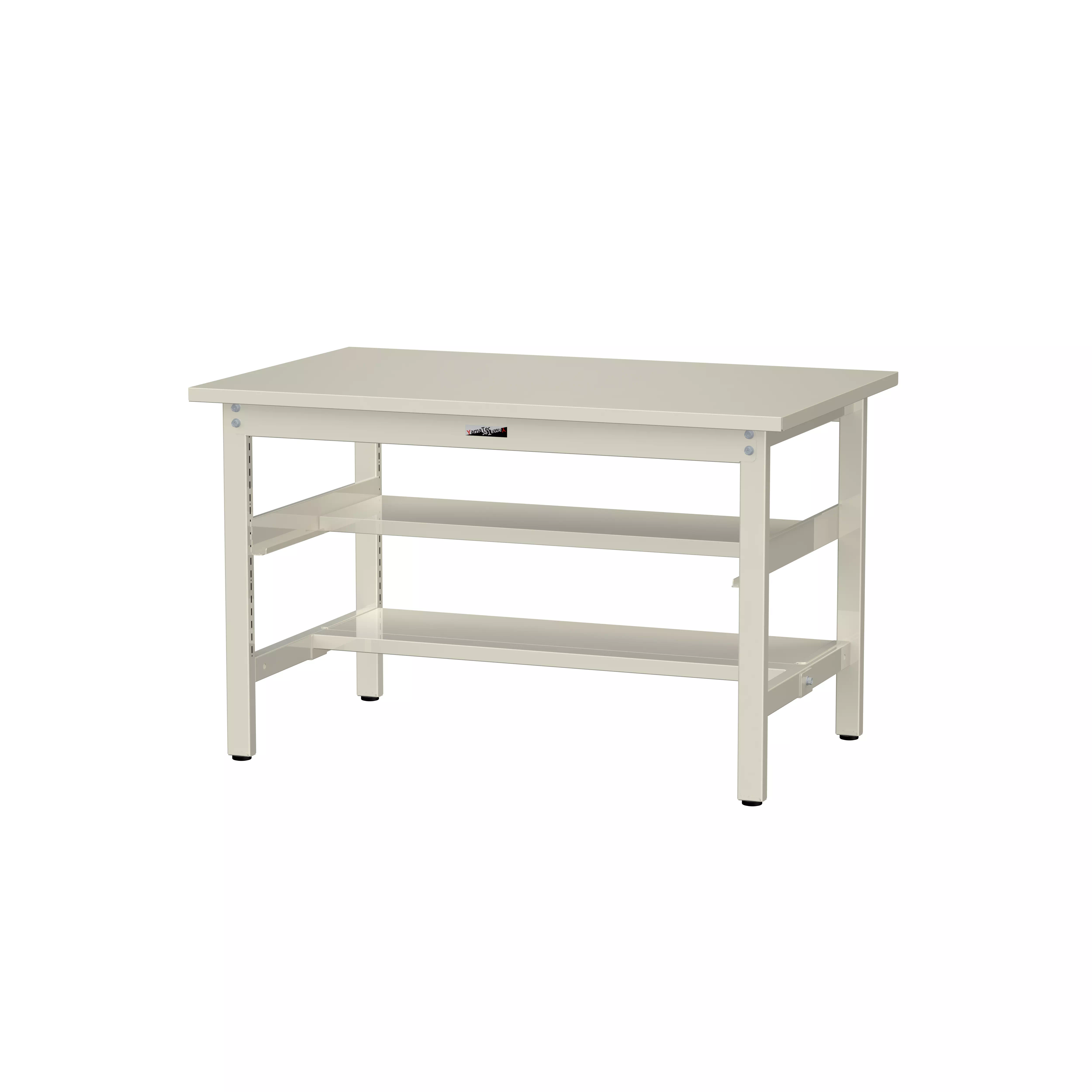 300シリーズ 固定式 中間棚付 H740mm（上下段半面棚板）