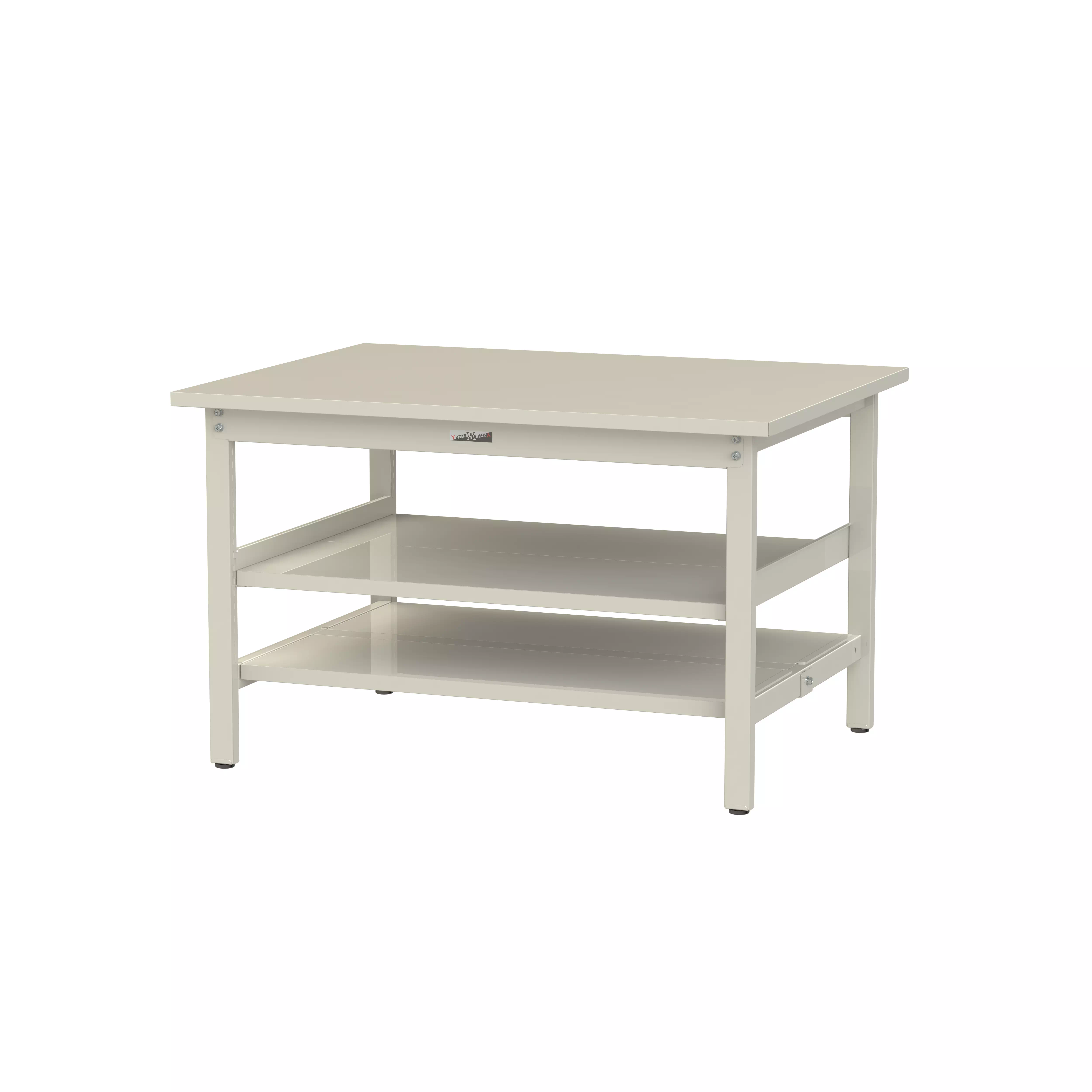 300シリーズ 固定式 中間棚付 H740mm（上下段全面棚板）