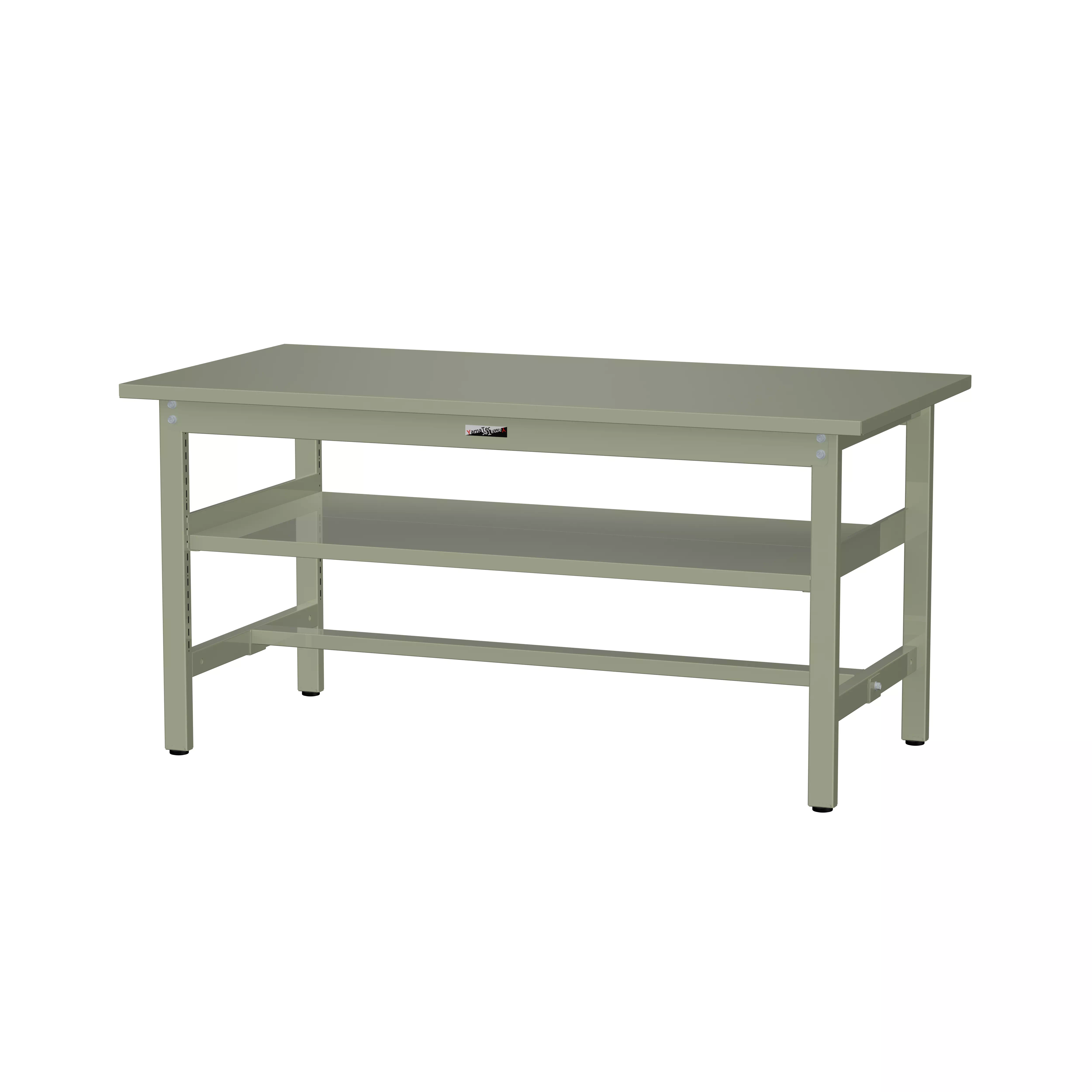 300シリーズ 固定式 中間棚付 H740mm（上段全面棚板）