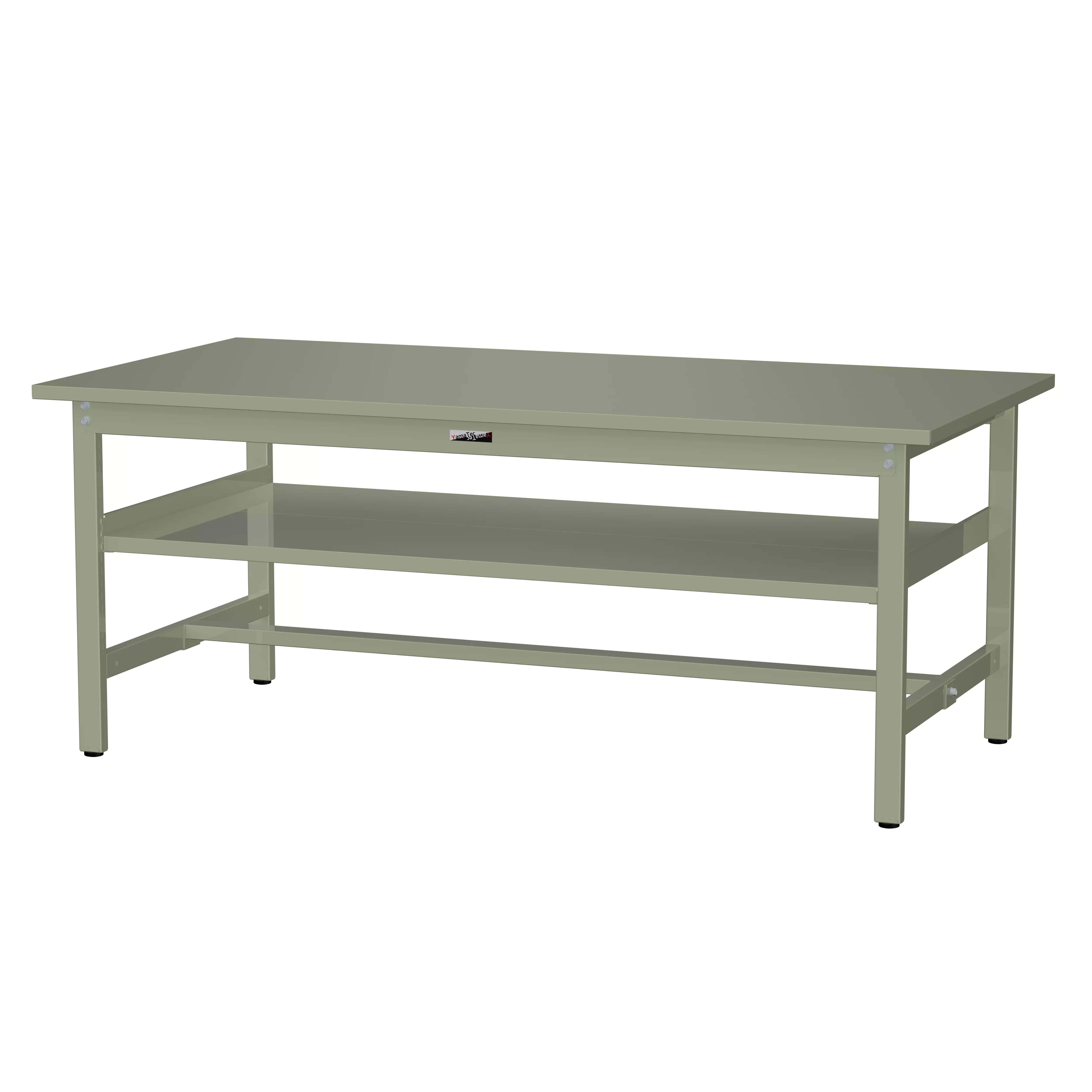 300シリーズ 固定式 中間棚付 H740mm（上段全面棚板）