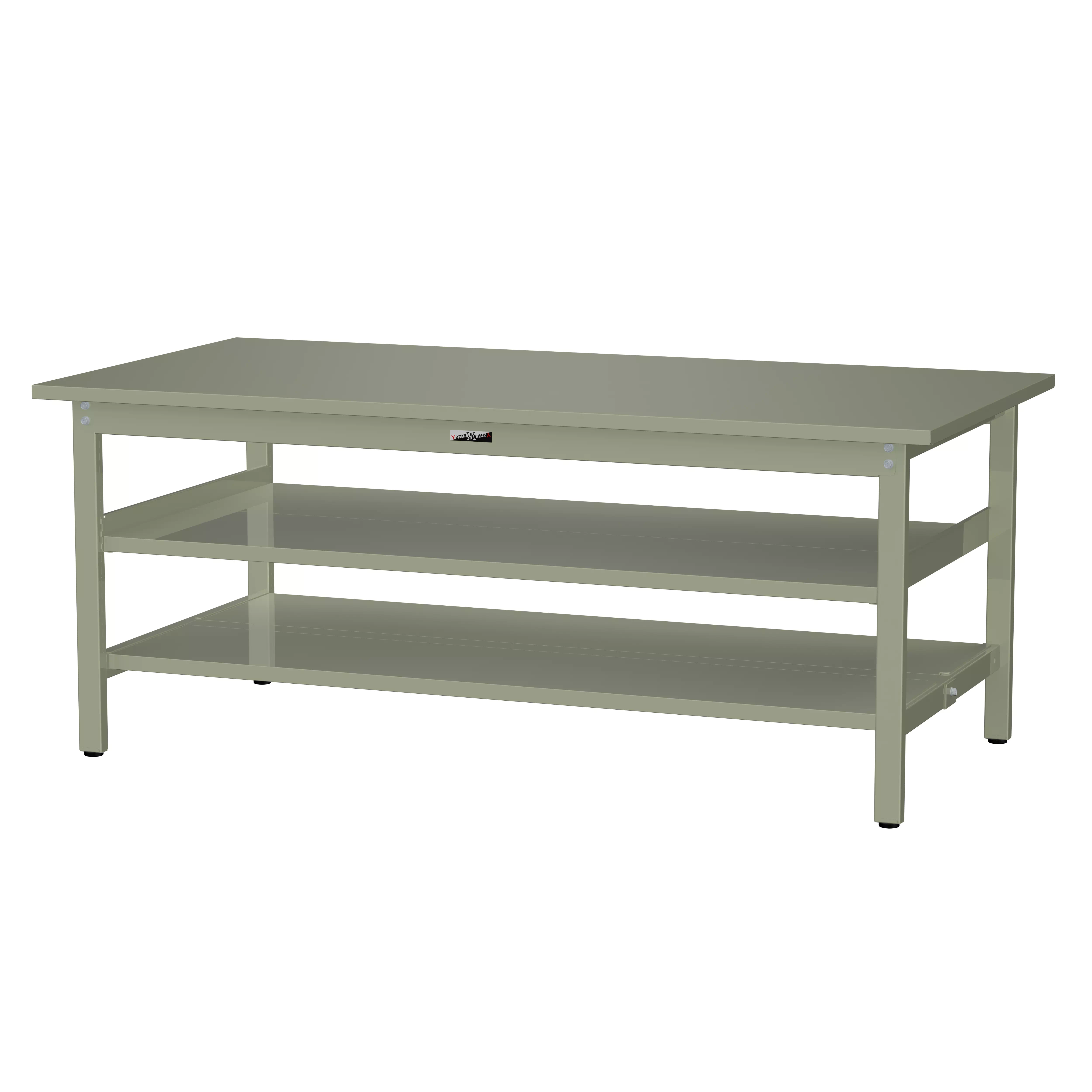 300シリーズ 固定式 中間棚付 H740mm(上下段全面棚板)