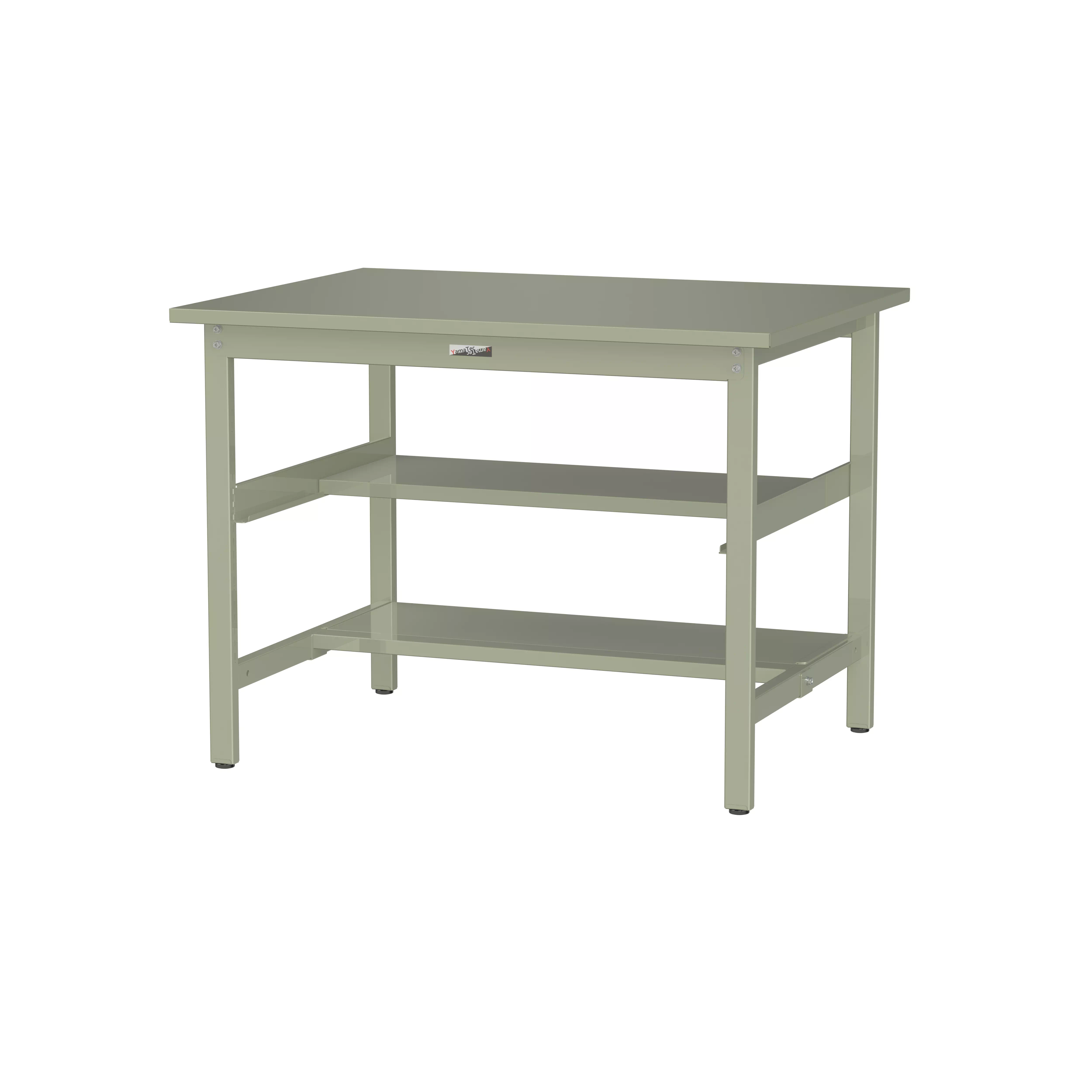 300シリーズ 固定式 中間棚付 H900mm（上下段半面棚板）