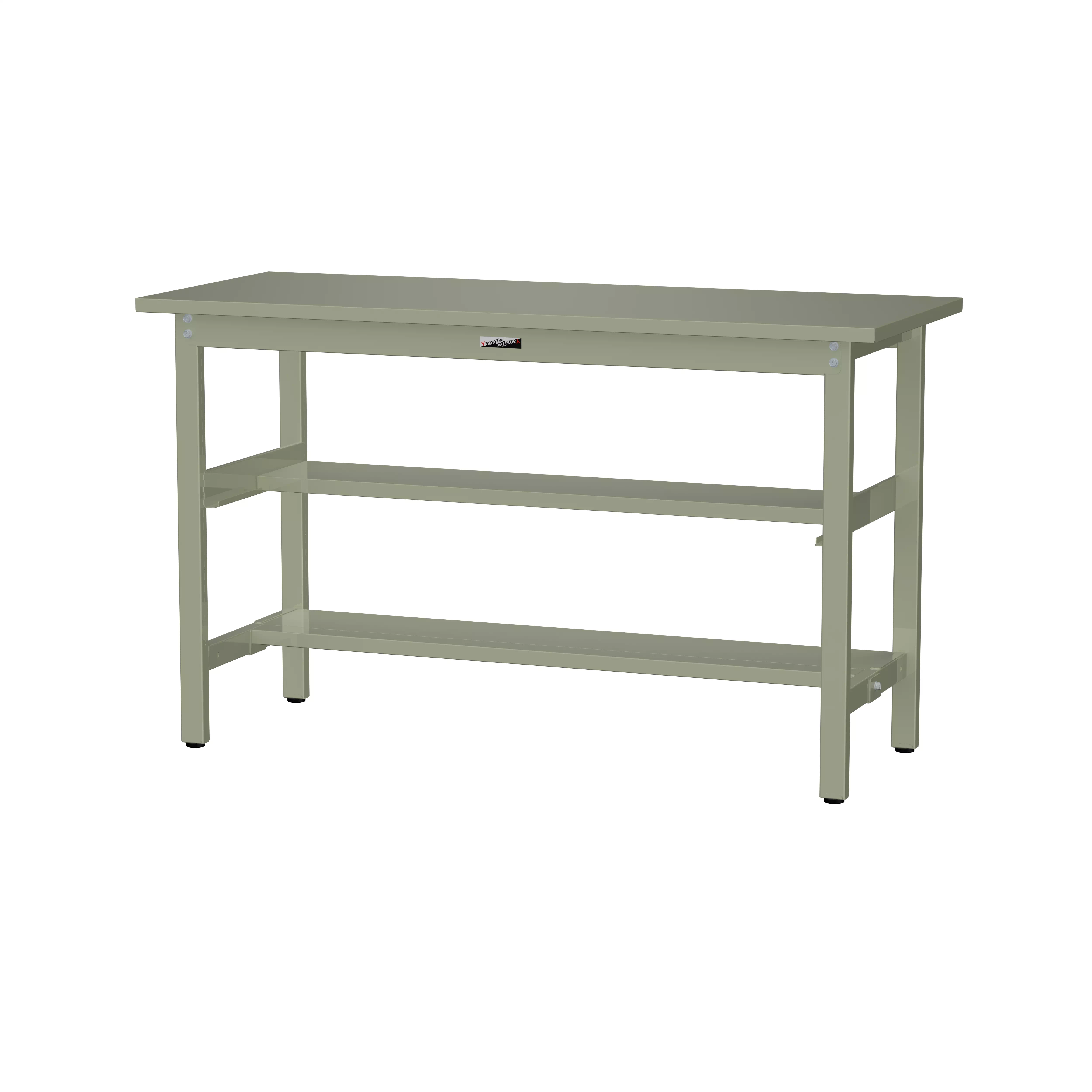 300シリーズ 固定式 中間棚付 H900mm(上下段半面棚板)