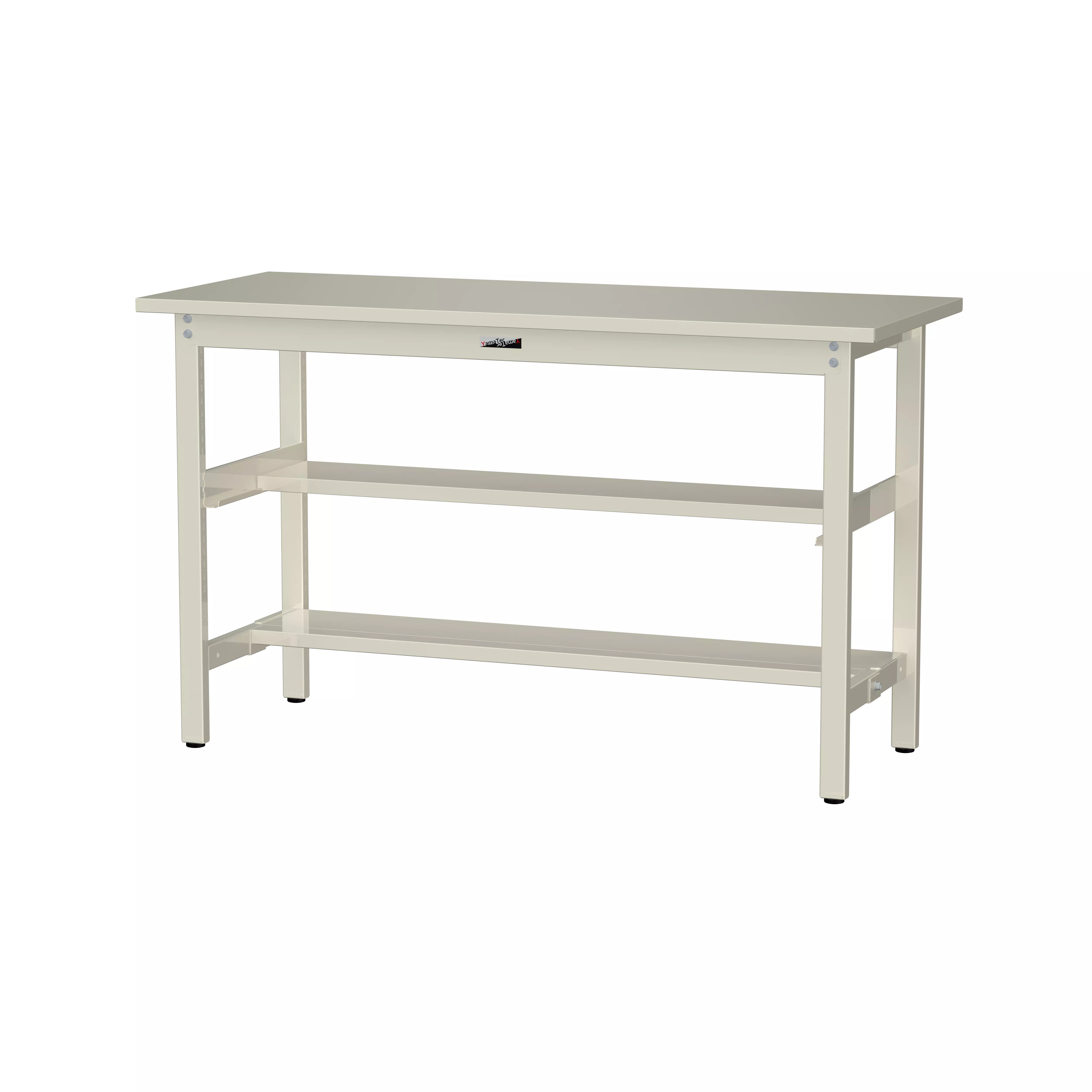 300シリーズ 固定式 中間棚付 H900mm(上下段半面棚板)