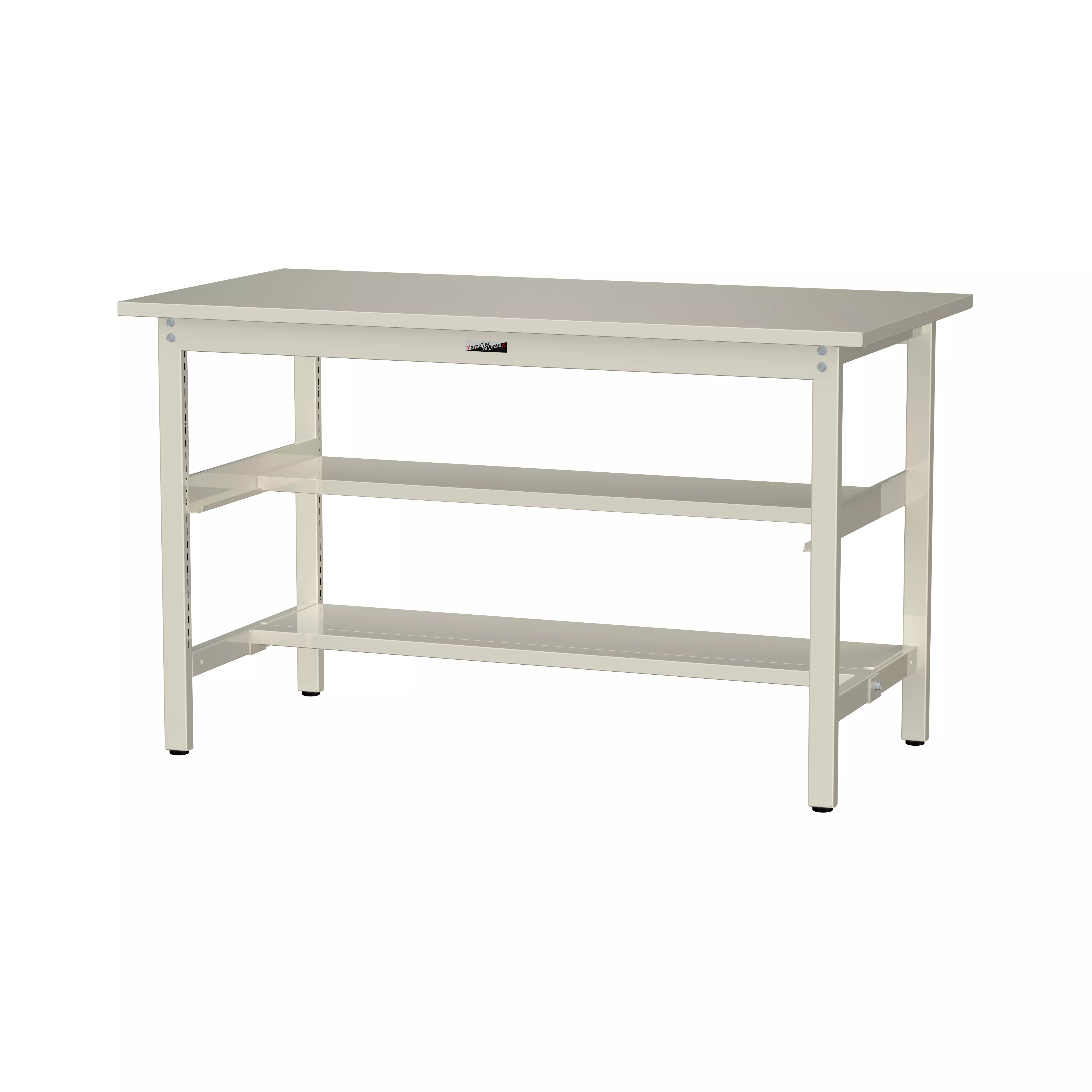 300シリーズ 固定式 中間棚付 H900mm(上下段半面棚板)