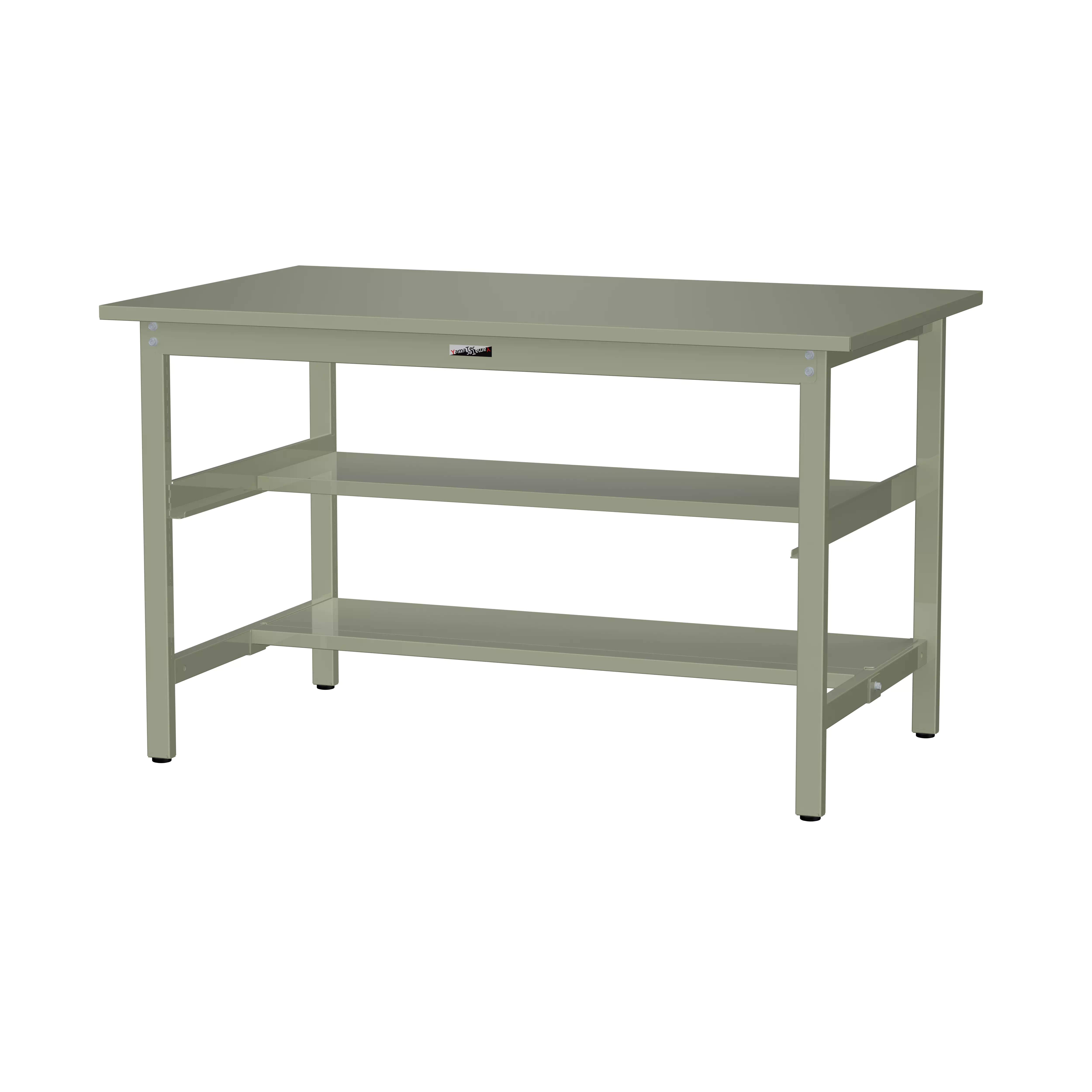 300シリーズ 固定式 中間棚付 H900mm（上下段半面棚板）