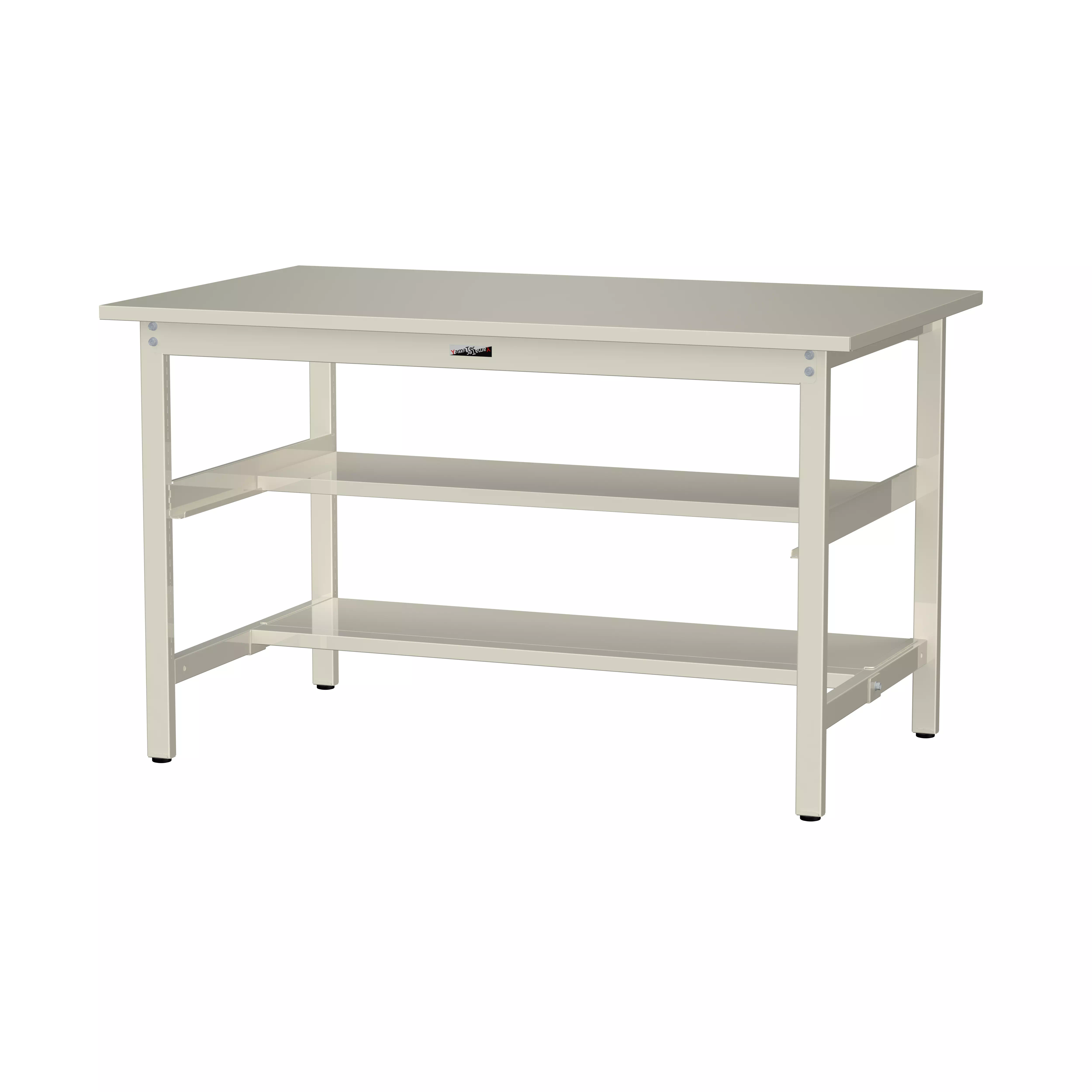 300シリーズ 固定式 中間棚付 H900mm(上下段半面棚板)