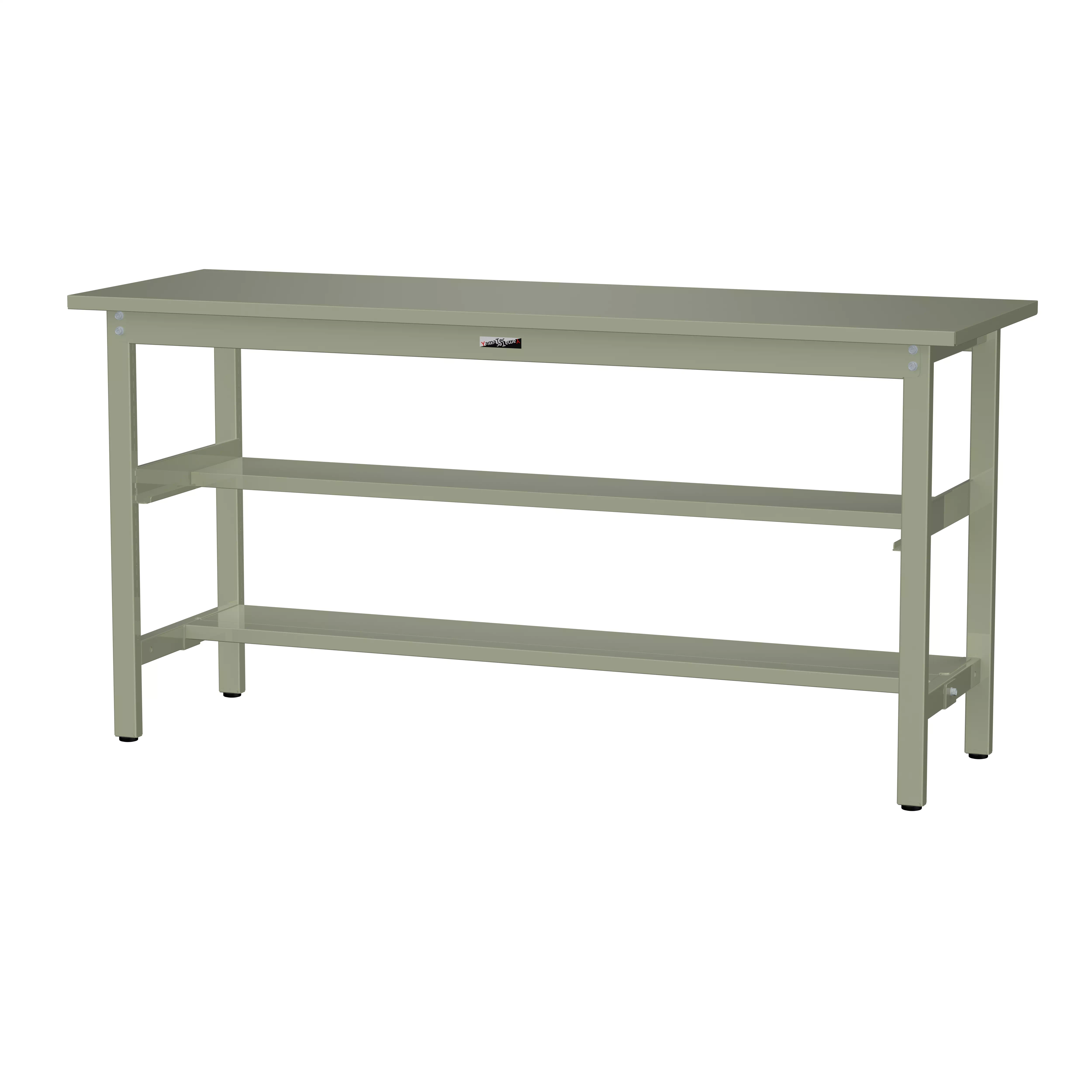 300シリーズ 固定式 中間棚付 H900mm（上下段半面棚板）