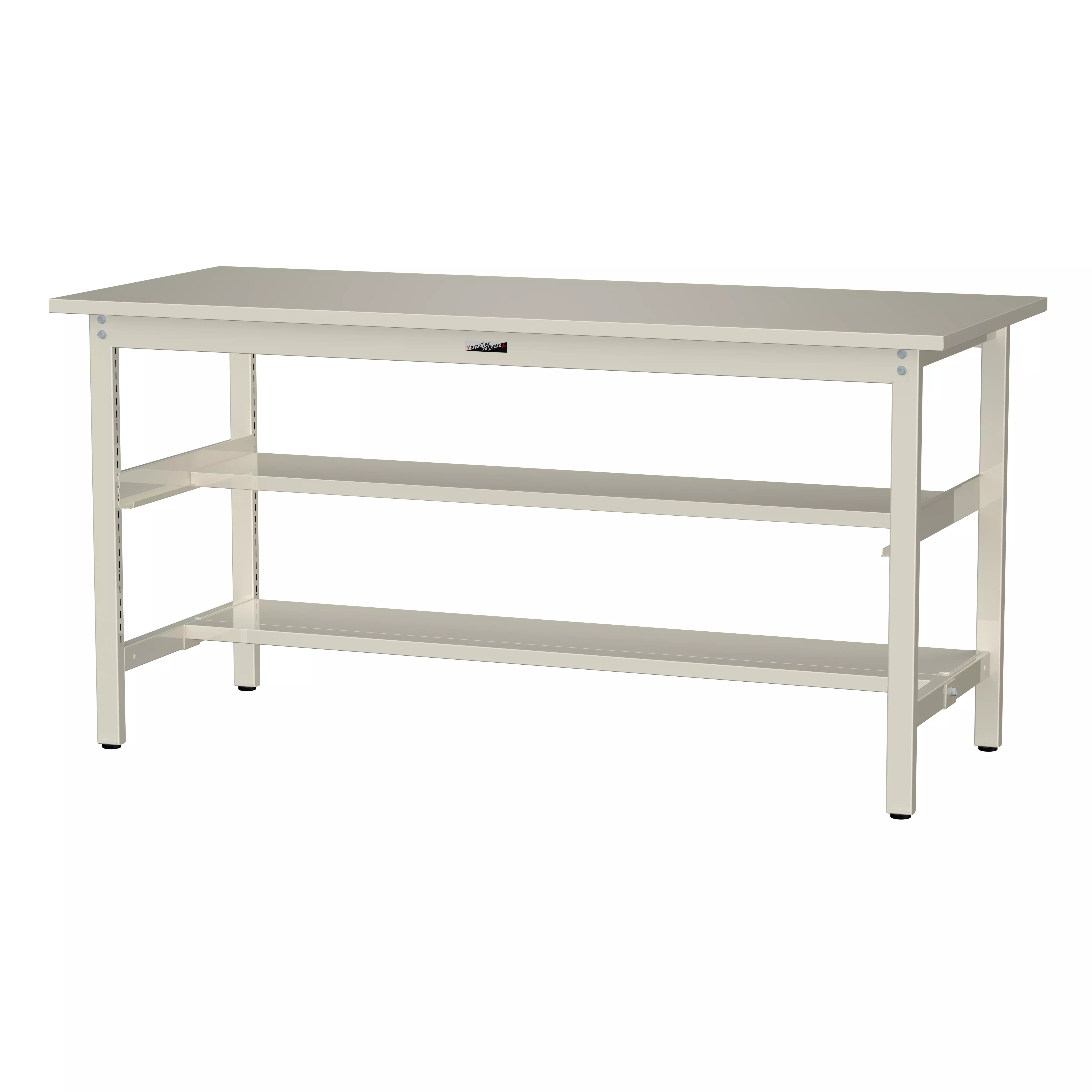 300シリーズ 固定式 中間棚付 H900mm(上下段半面棚板)