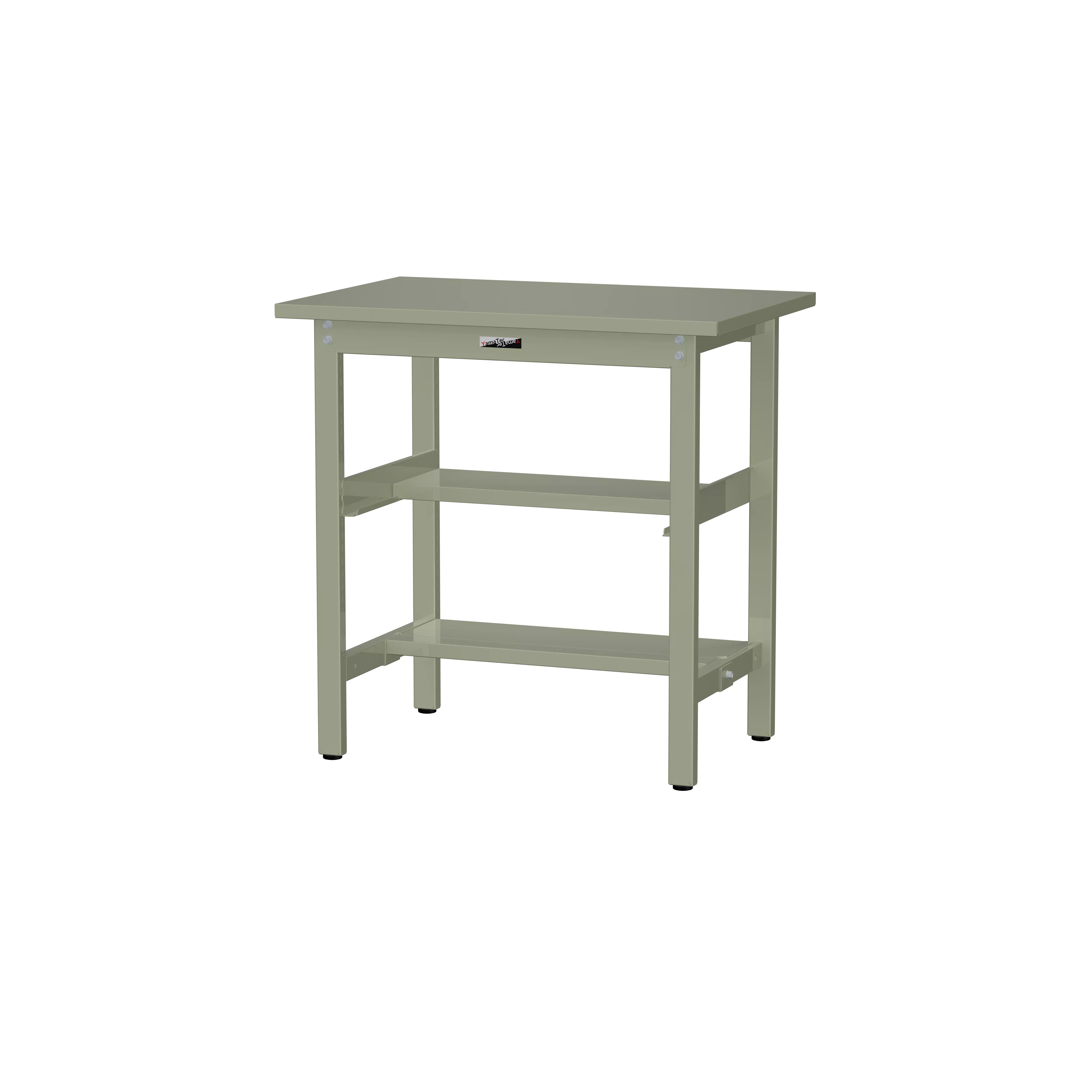 300シリーズ 固定式 中間棚付 H900mm(上下段半面棚板)