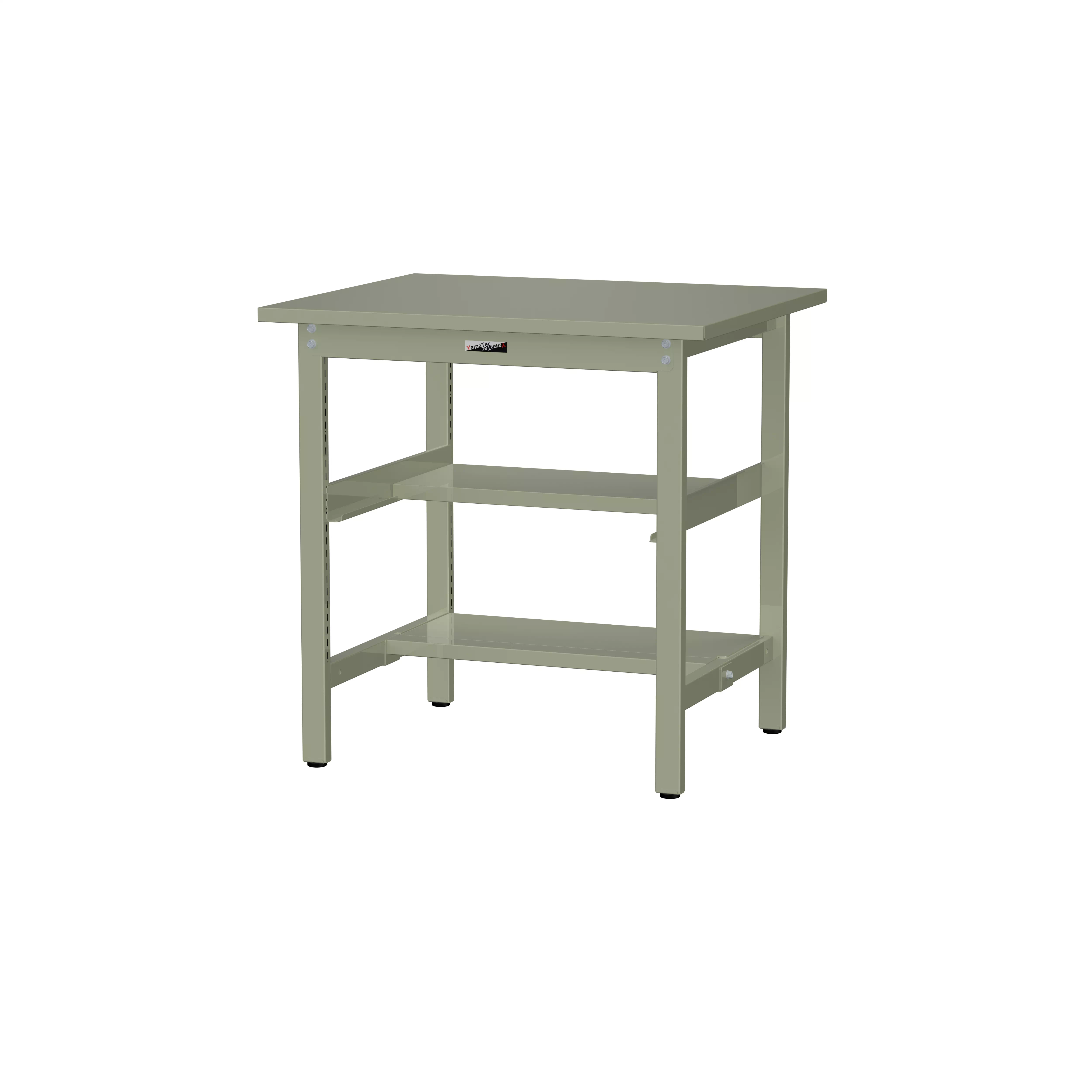 300シリーズ 固定式 中間棚付 H900mm(上下段半面棚板)