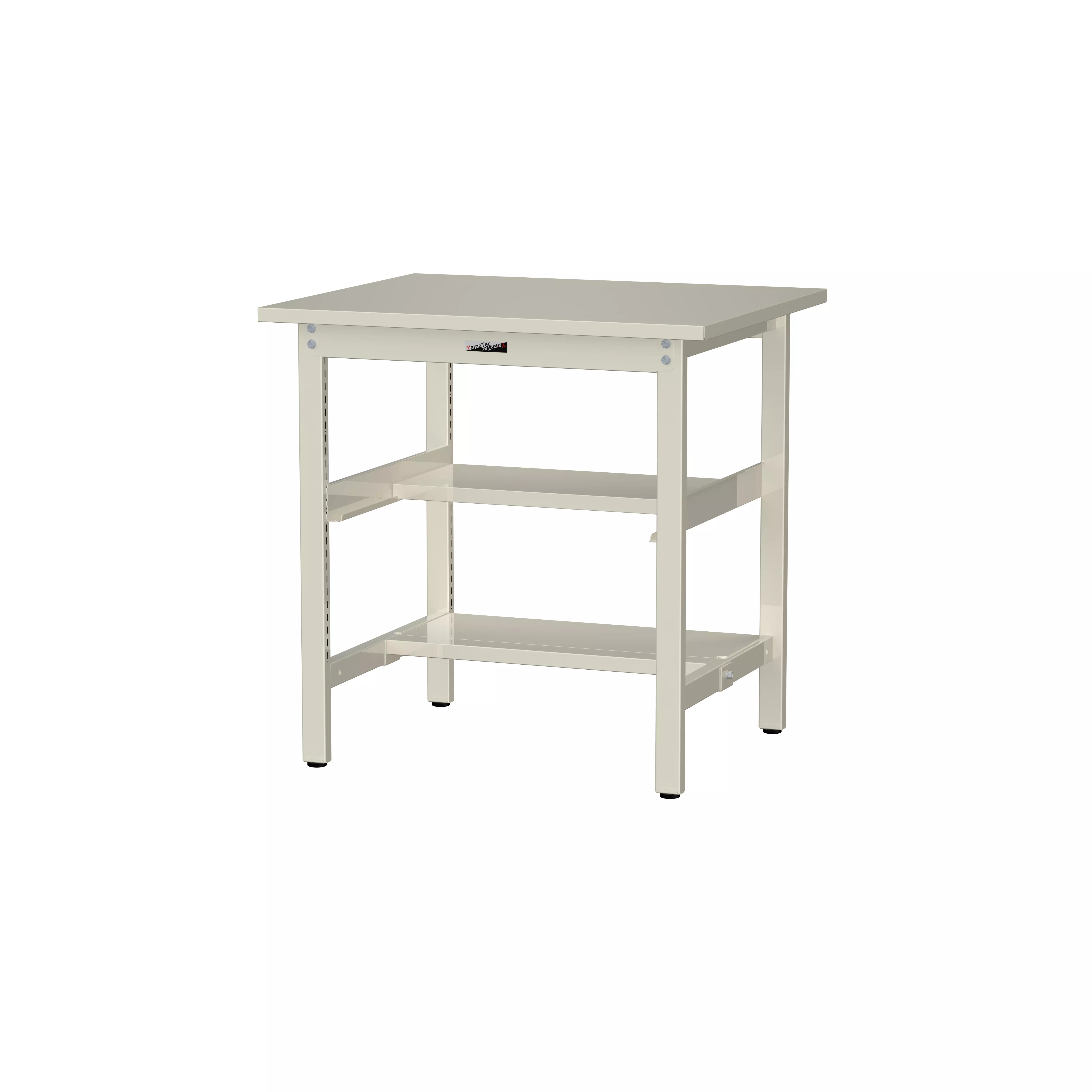 300シリーズ 固定式 中間棚付 H900mm(上下段半面棚板)