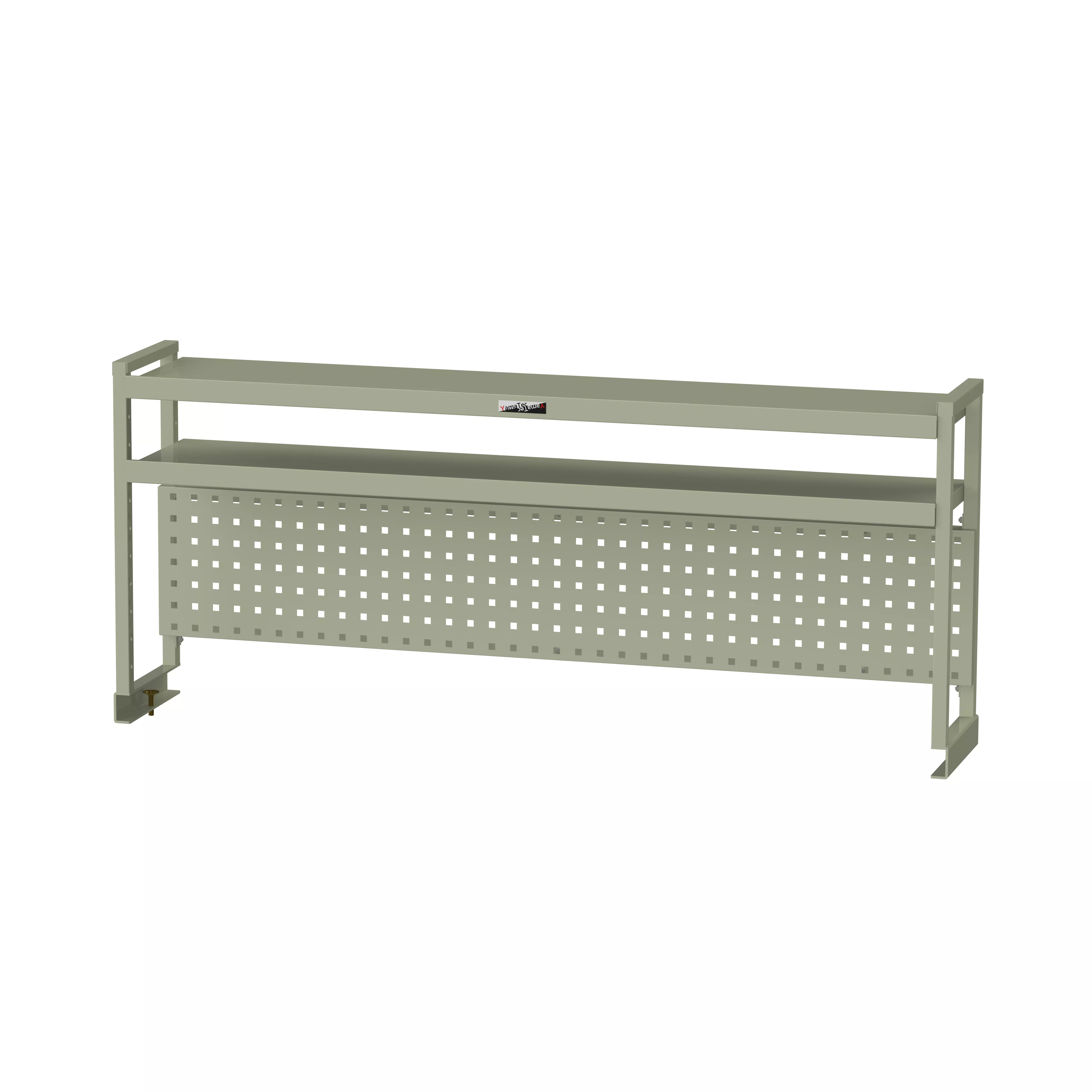 ワークテーブル架台 棚板2段+パンチングパネルタイプ