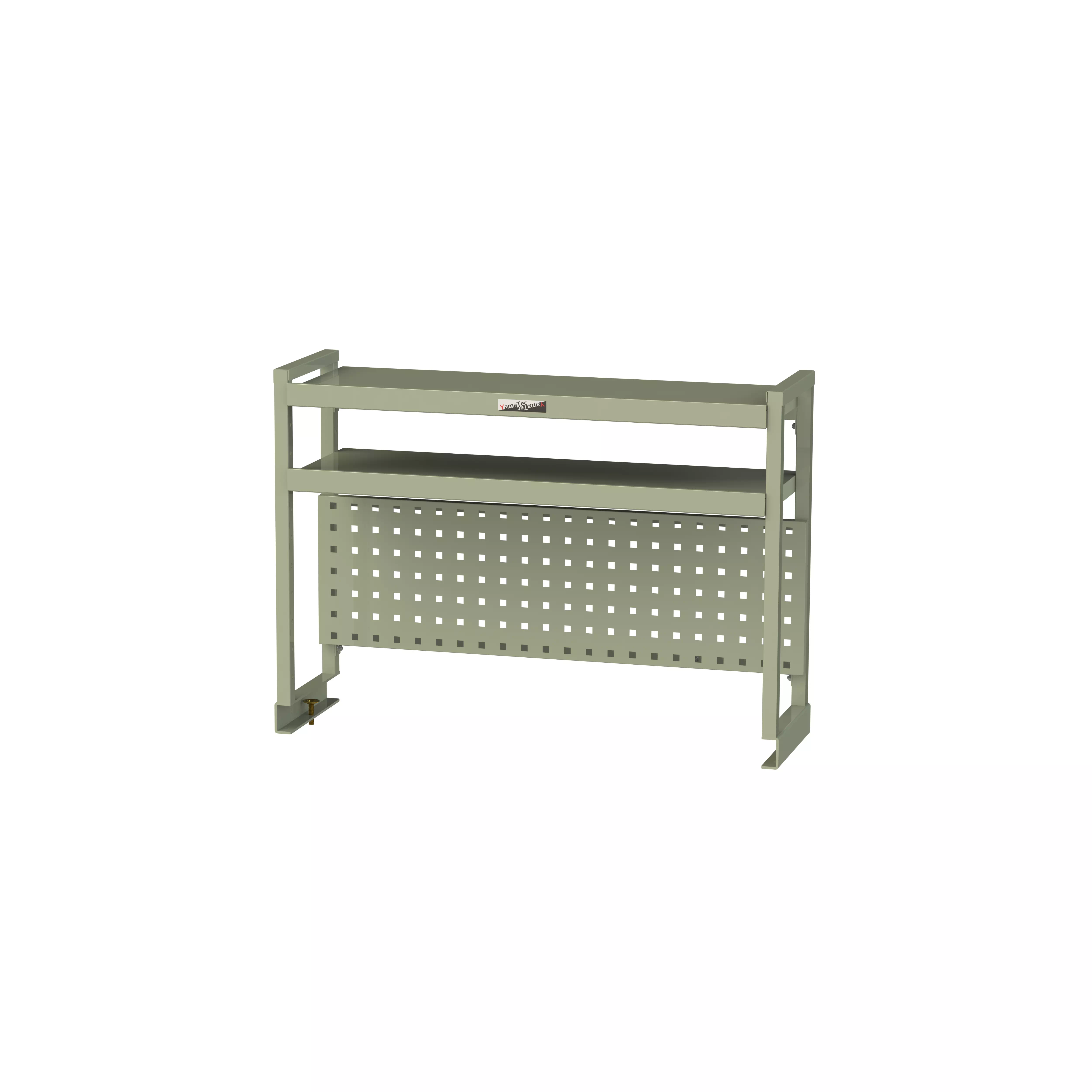 ワークテーブル架台 棚板2段＋パンチングパネルタイプ